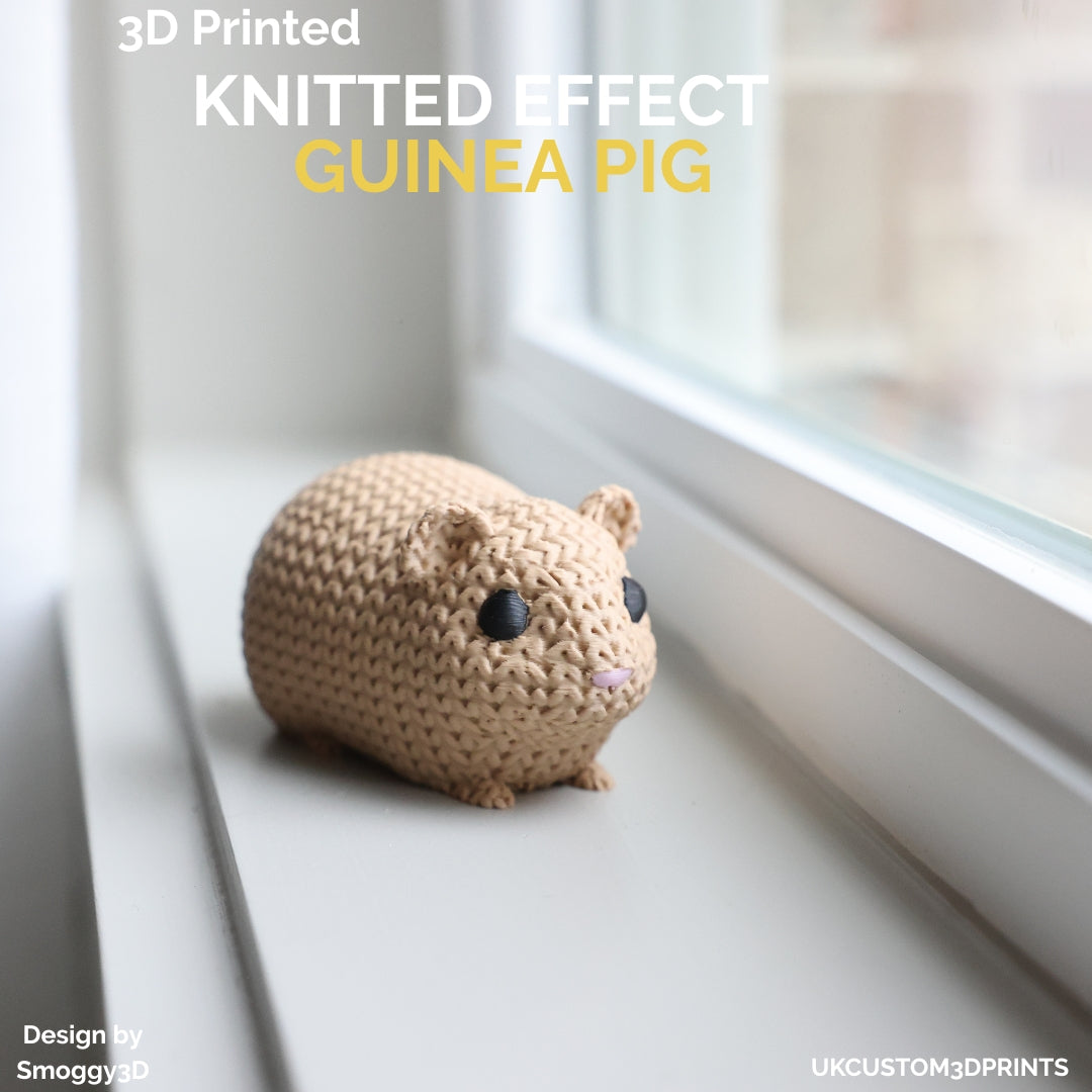 3D Printed Guinea Pig - Knitted Effect