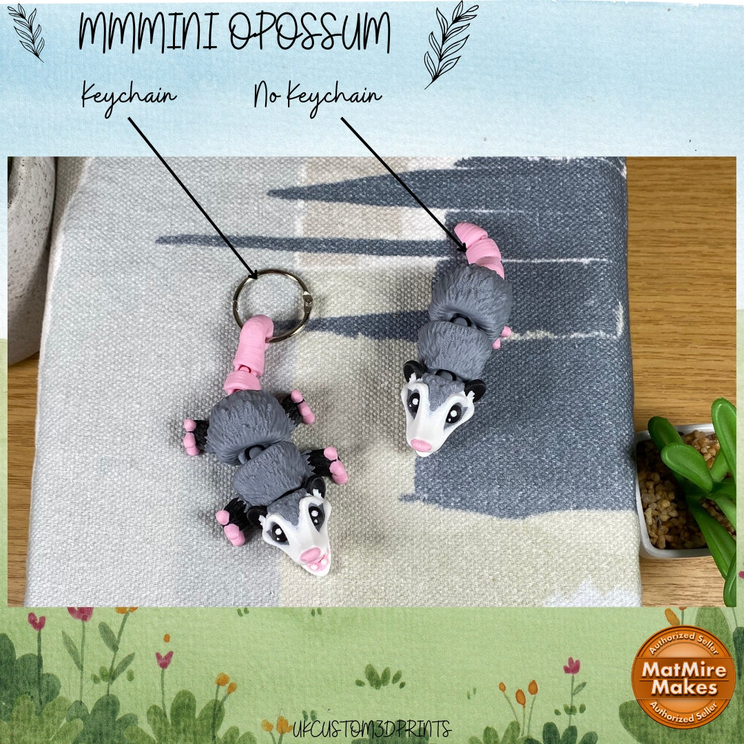 Mmmini Opossum Fidget - Optional Keychain