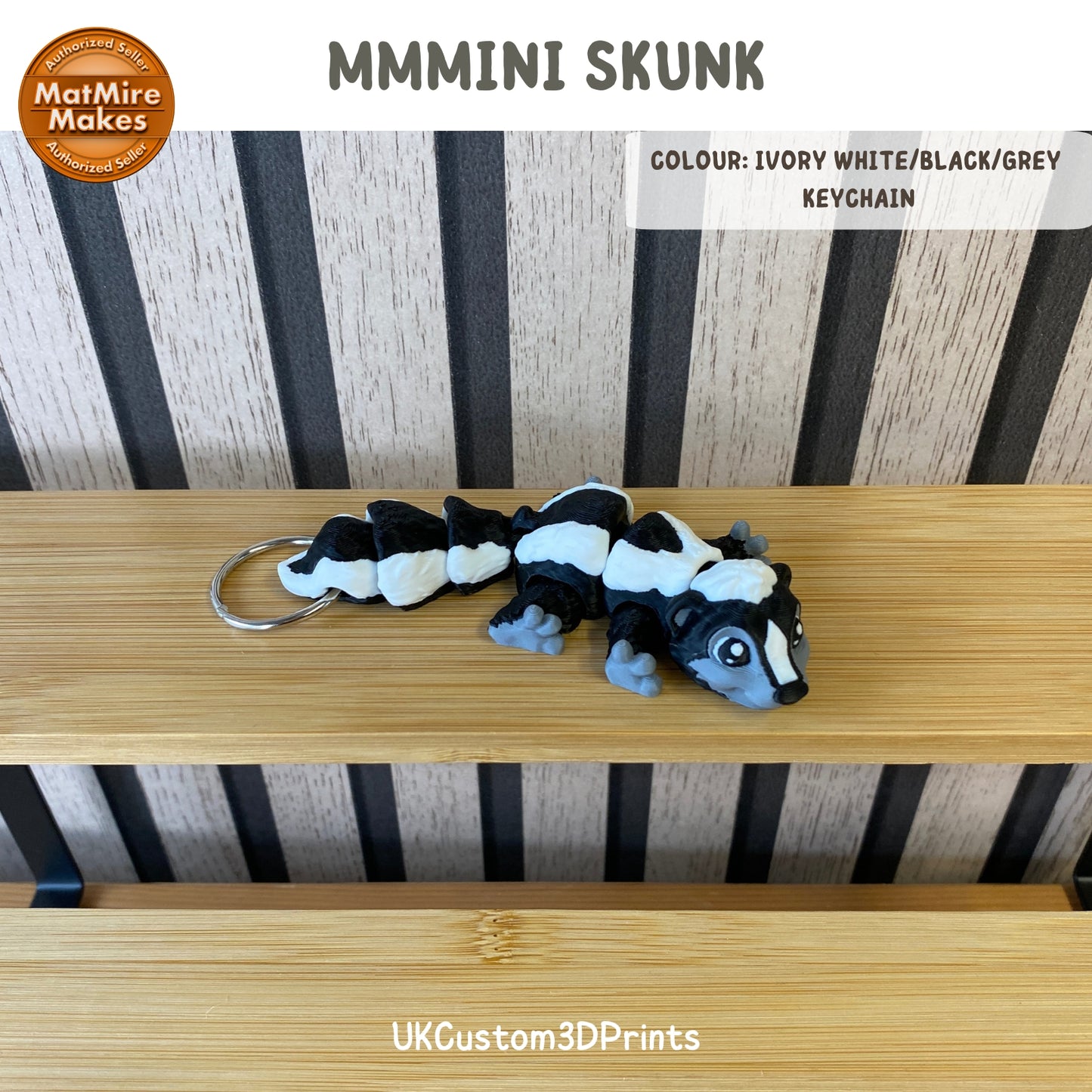 MMMini Skunk Fidget - Optional Keychain