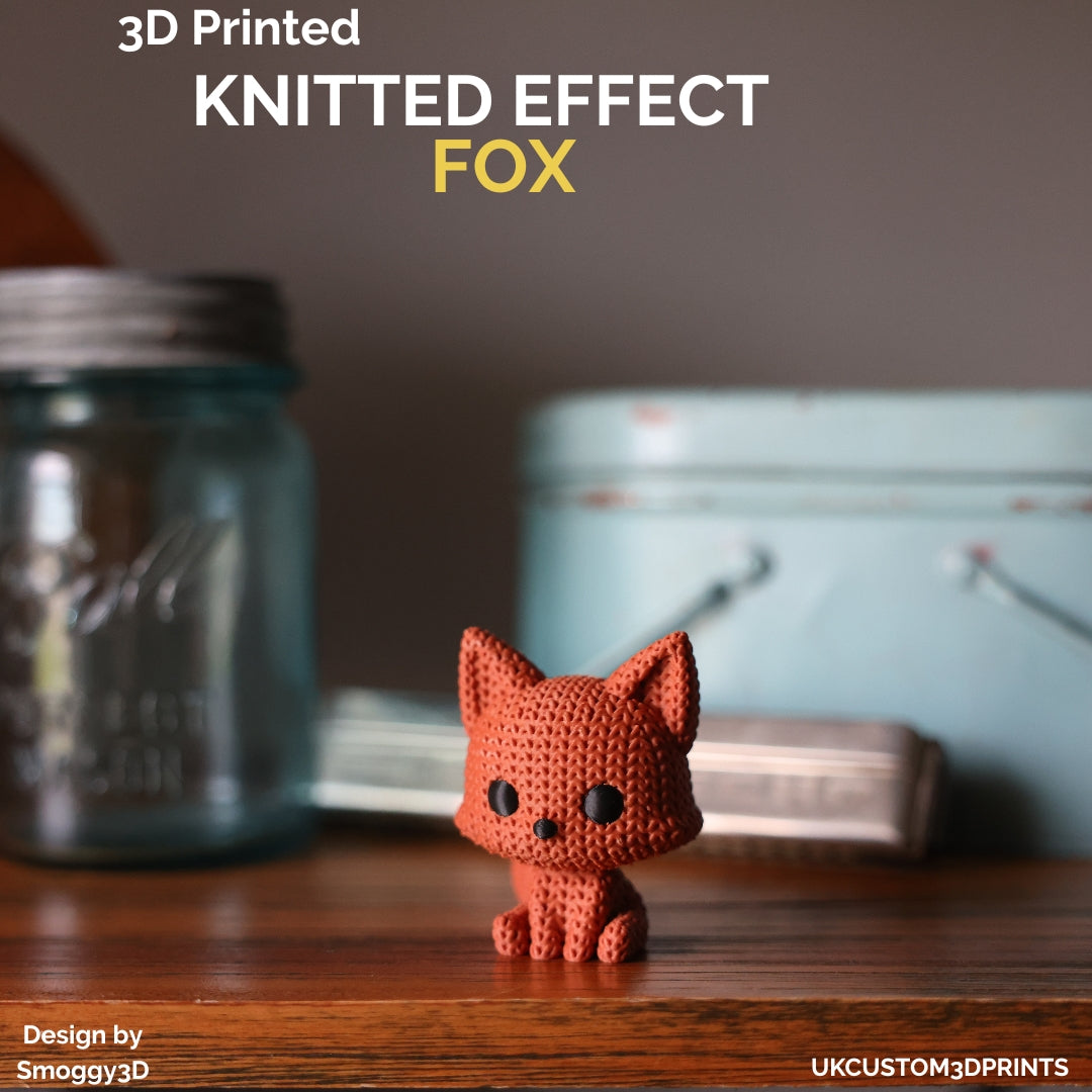 3D Printed Fox - Knitted Effect