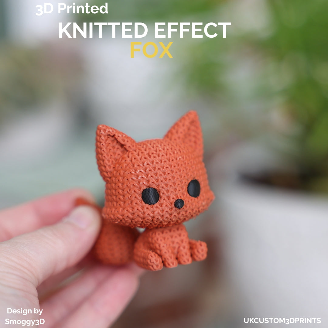 3D Printed Fox - Knitted Effect