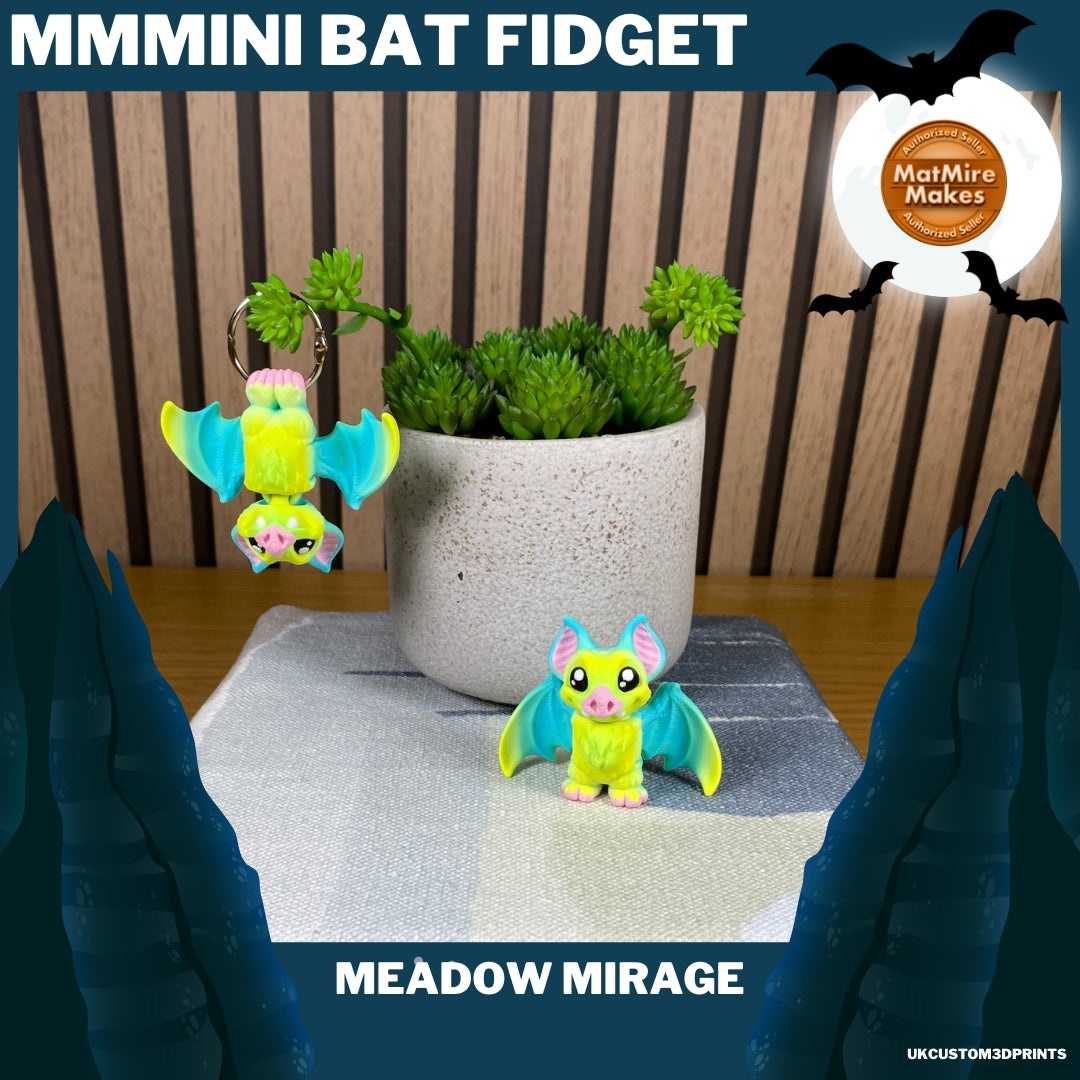 Mmmini Bat Fidget - Optional Keychain