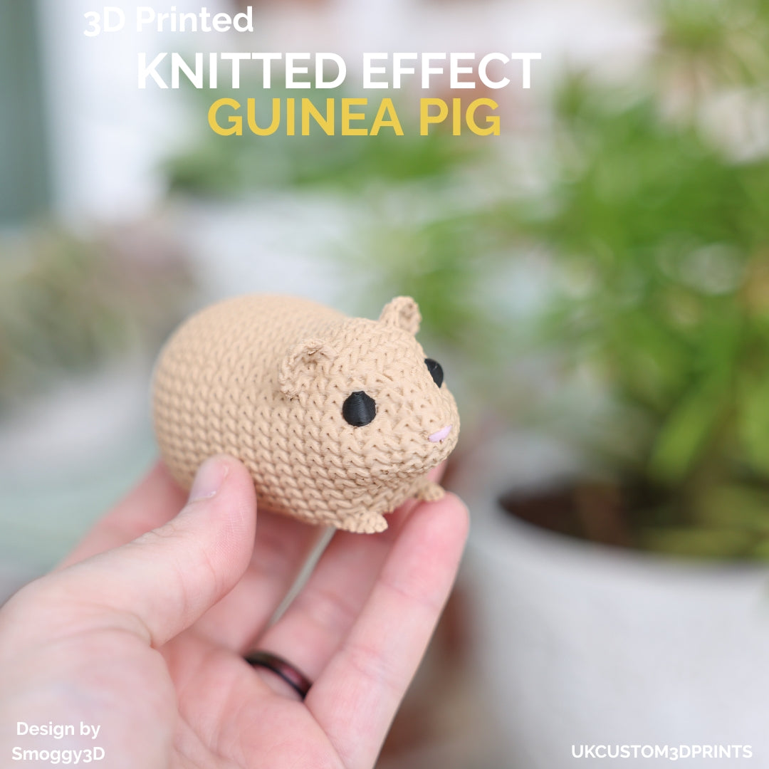 3D Printed Guinea Pig - Knitted Effect
