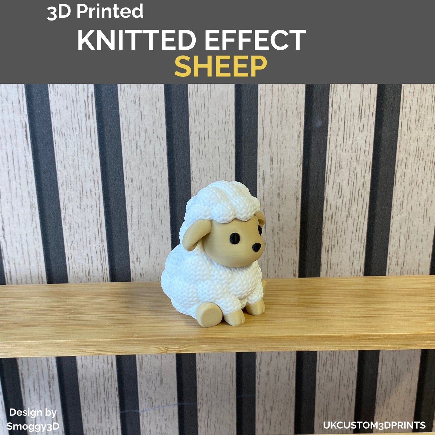 3D Printed Sheep - Knitted Effect