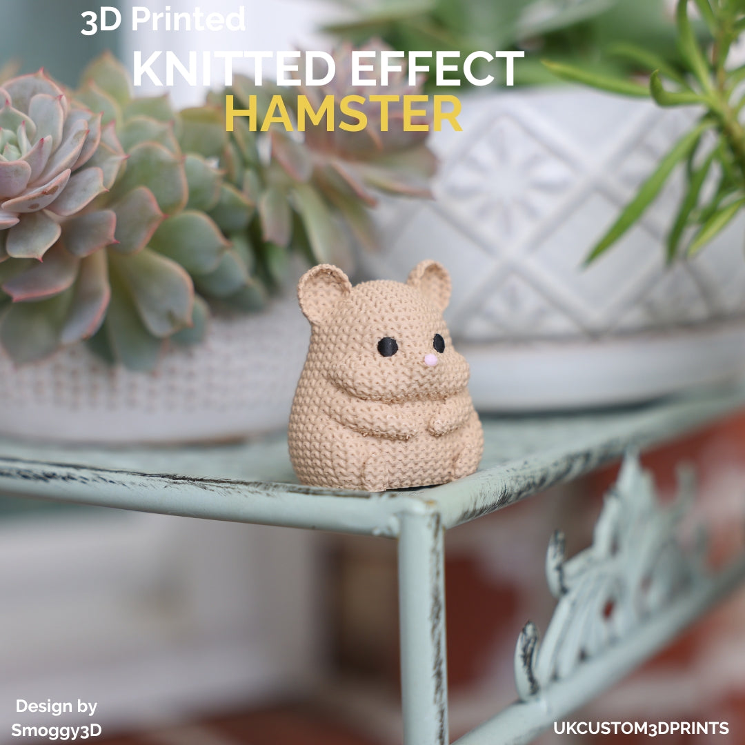 3D Printed Hamster - Knitted Effect