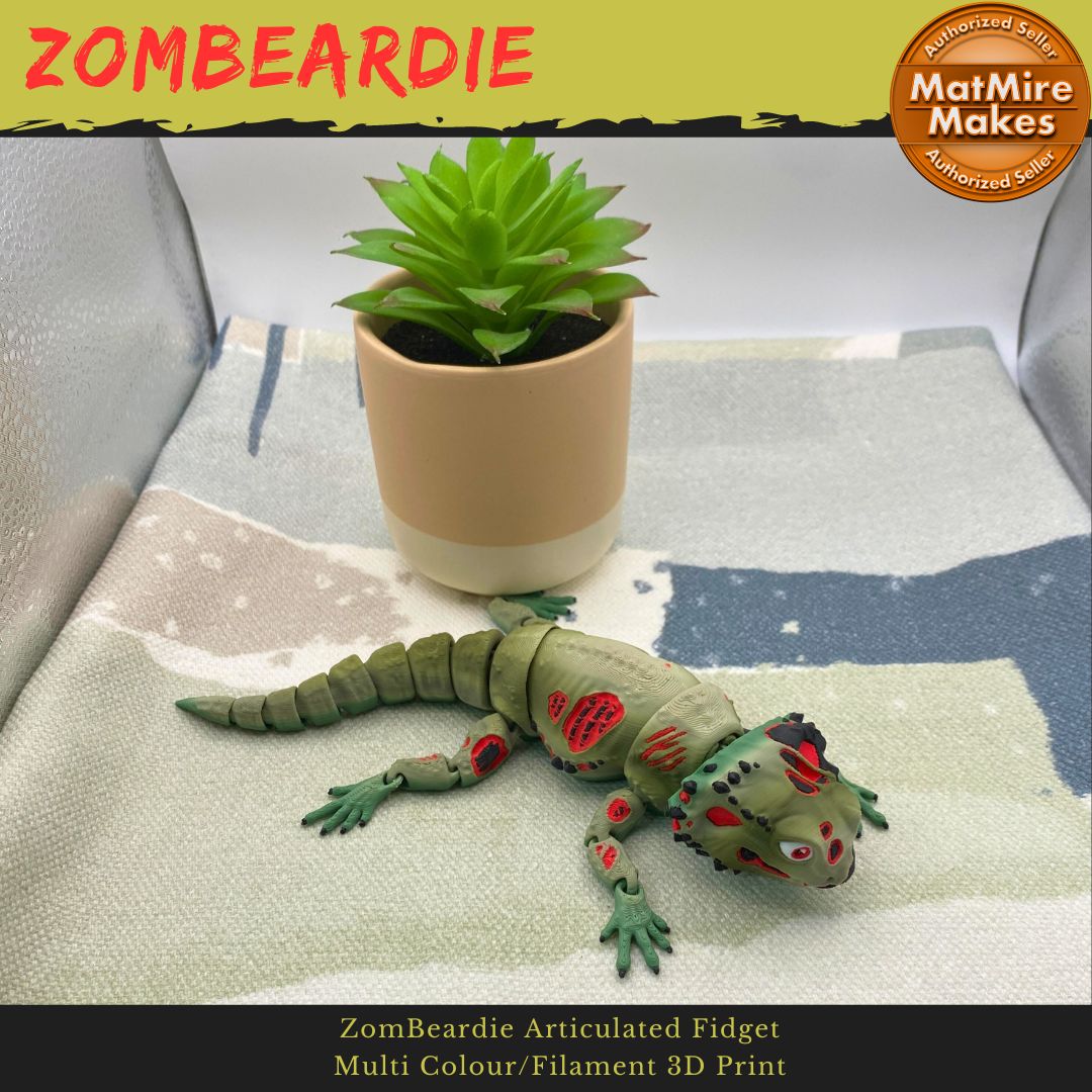 ZomBeardie Articulated Bearded Dragon