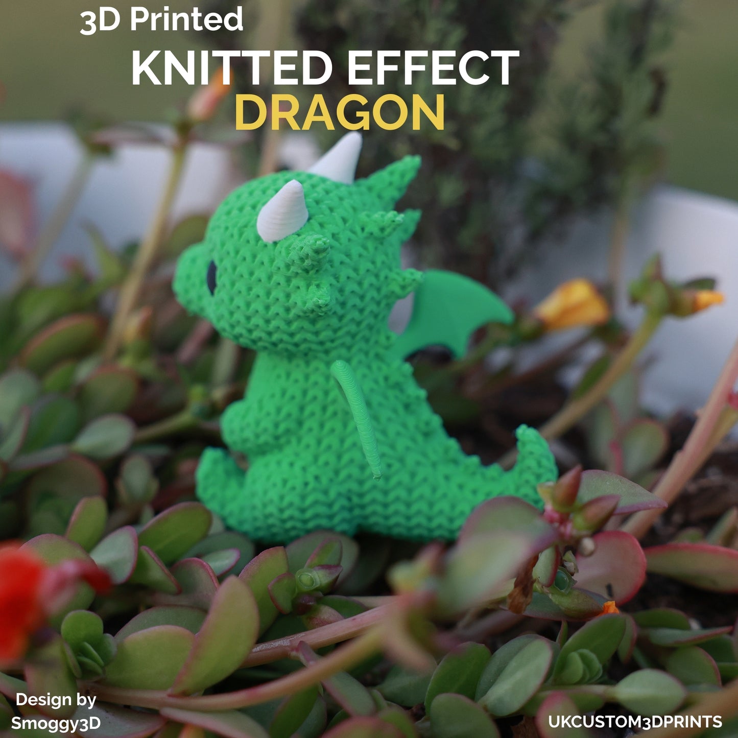 3D Printed Dragon - Knitted Effect