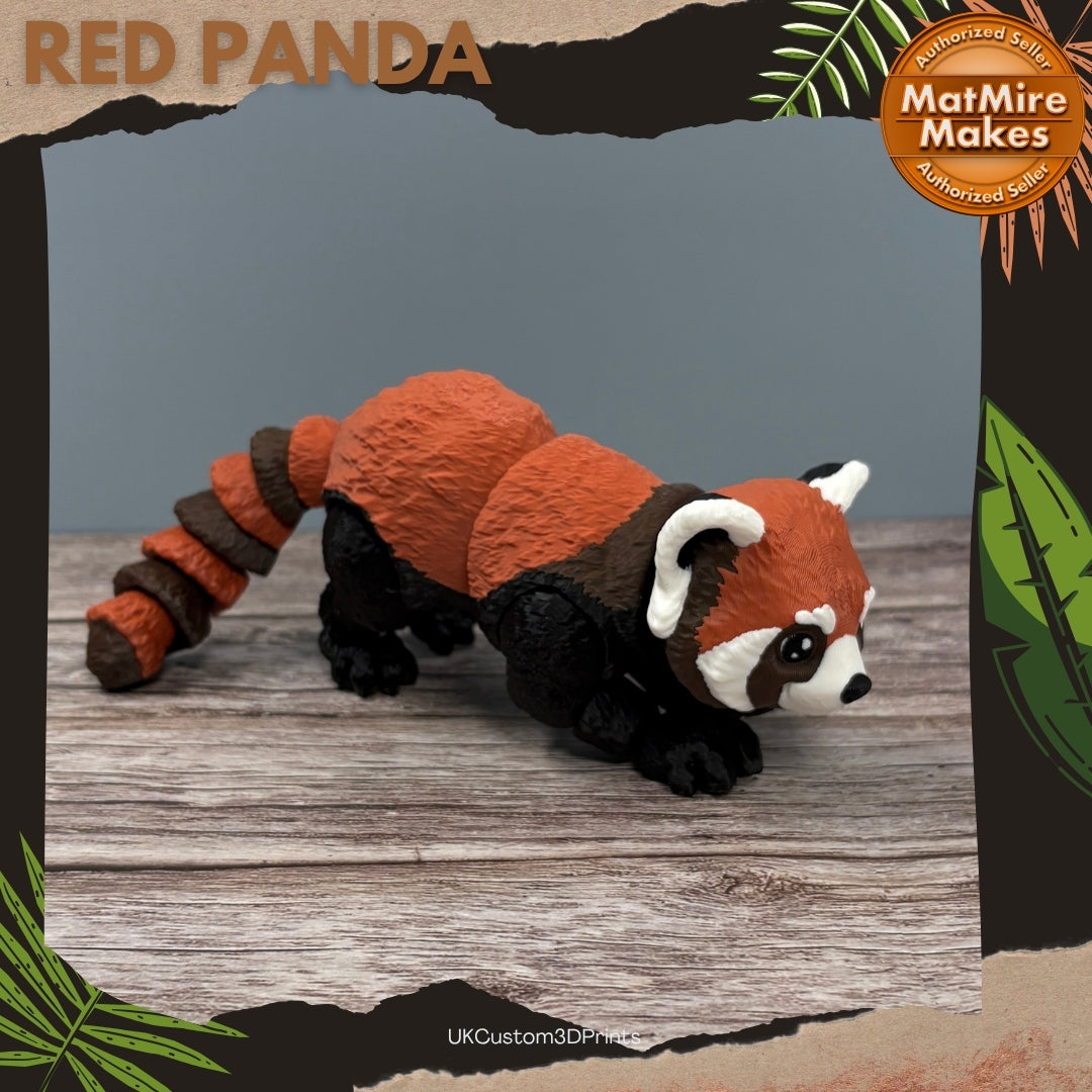 3D Printed Articulated Red Panda