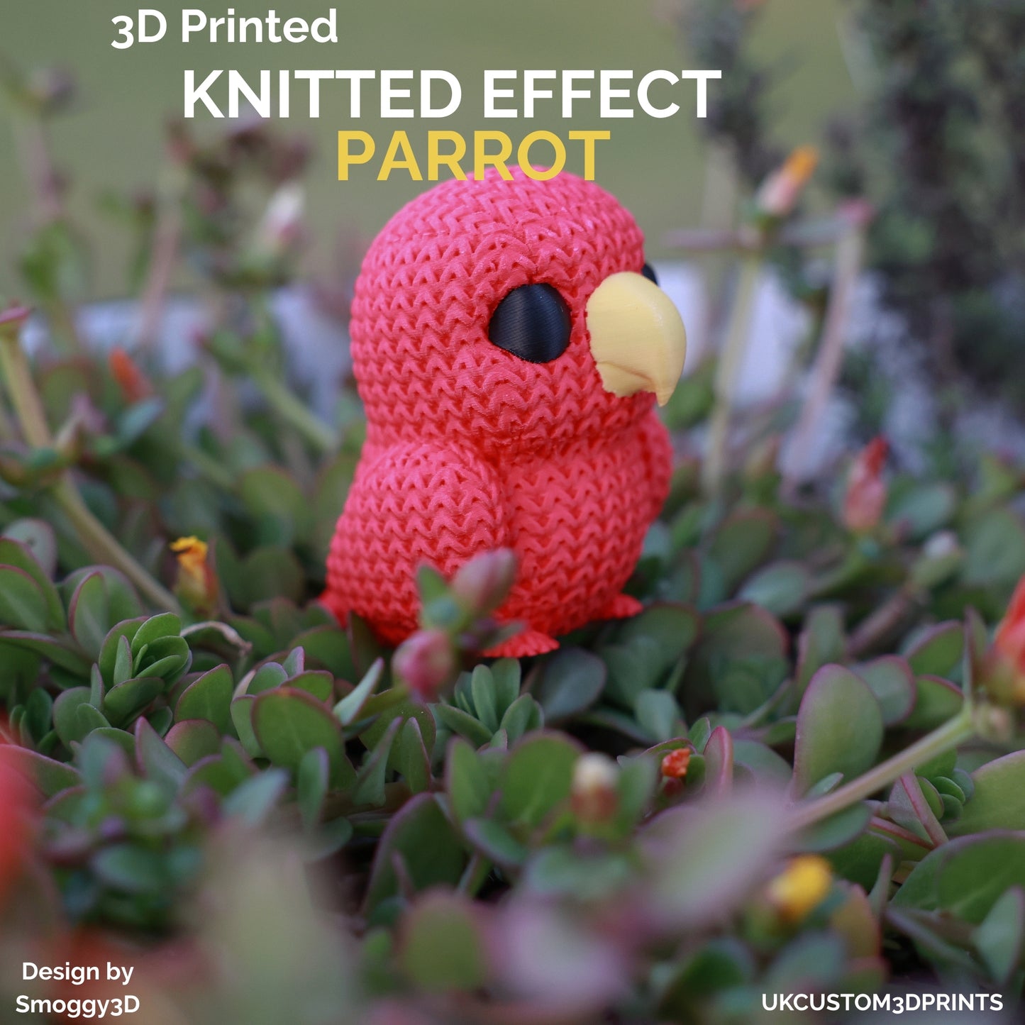 3D Printed Parrot - Knitted Effect
