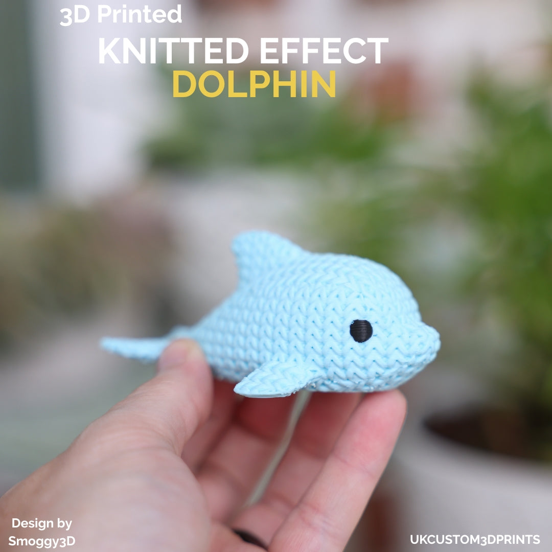 3D Printed Dolphin - Knitted Effect