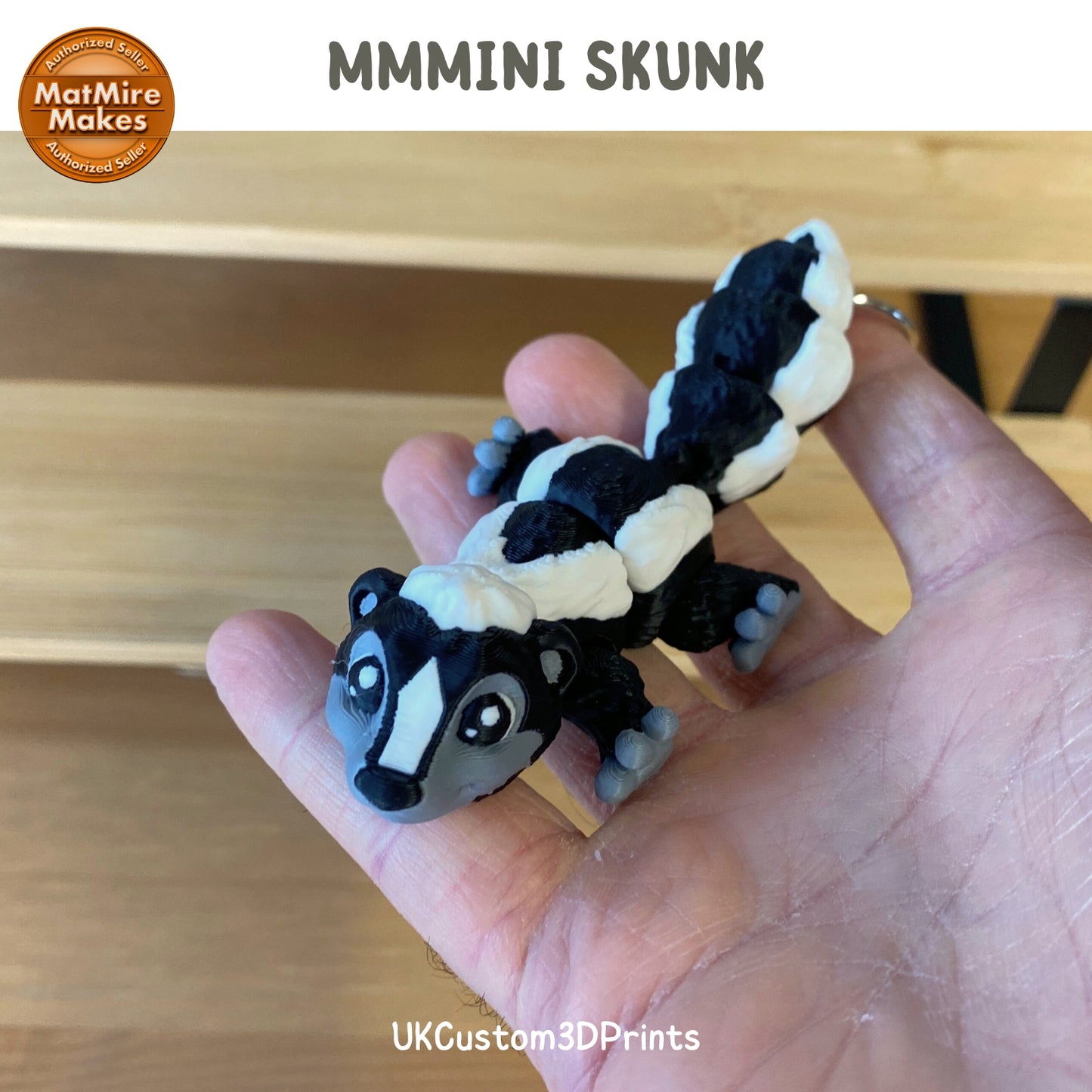 MMMini Skunk Fidget - Optional Keychain