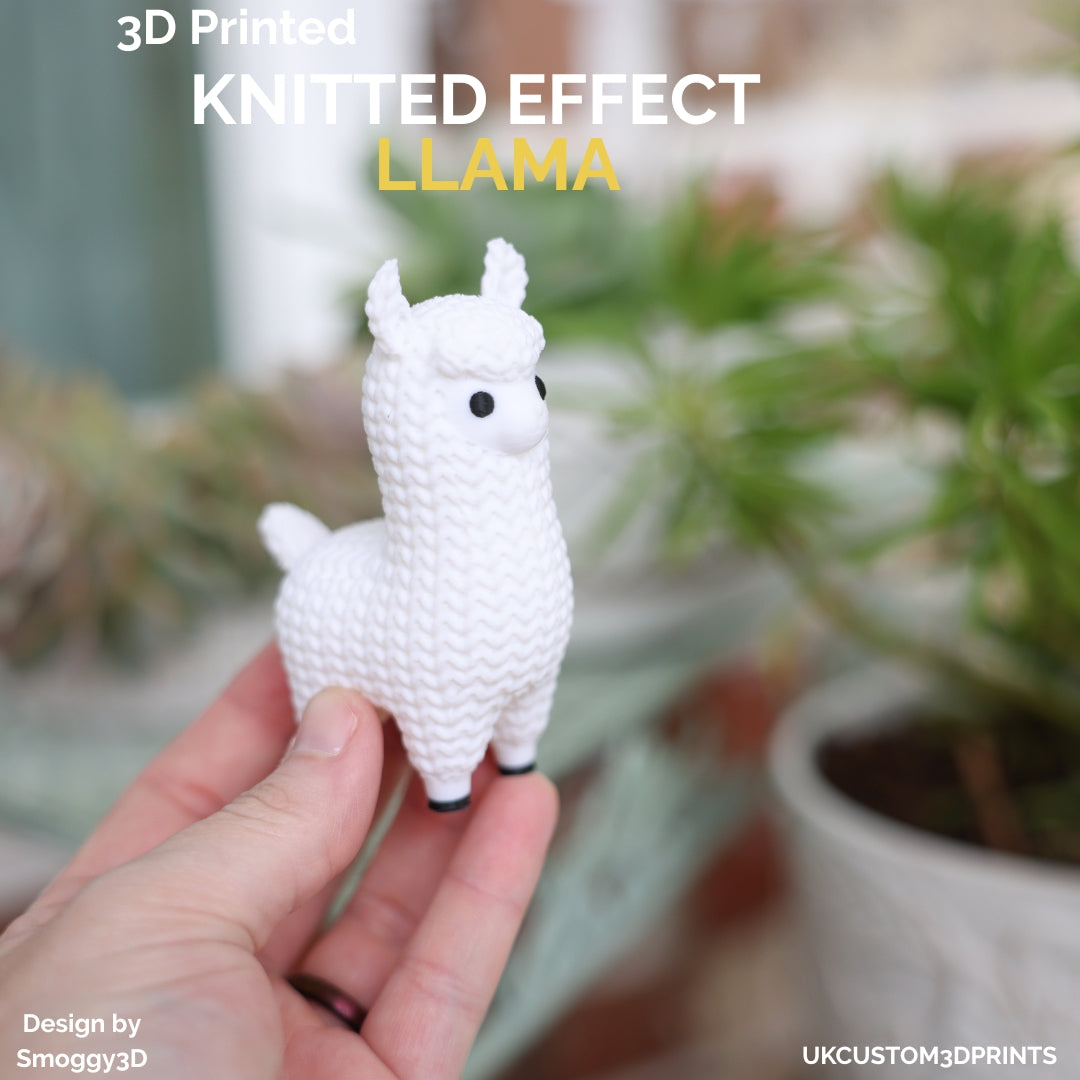 3D Printed Llama - Knitted Effect