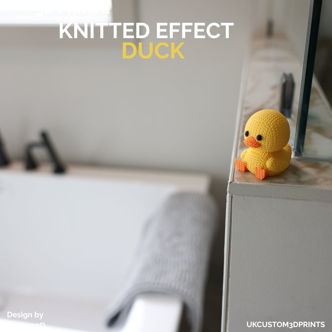 3D Printed Duck - Knitted Effect