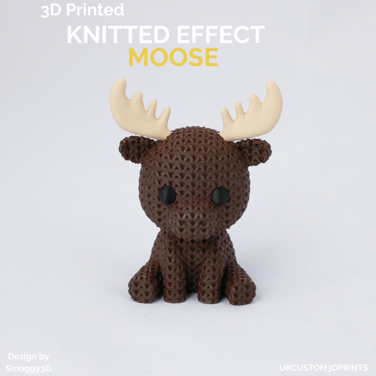 3D Printed Moose - Knitted Effect
