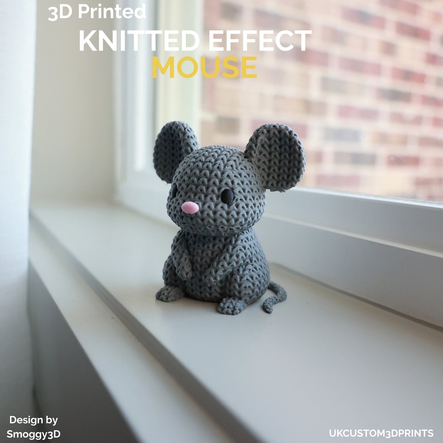 3D Printed Mouse - Knitted Effect