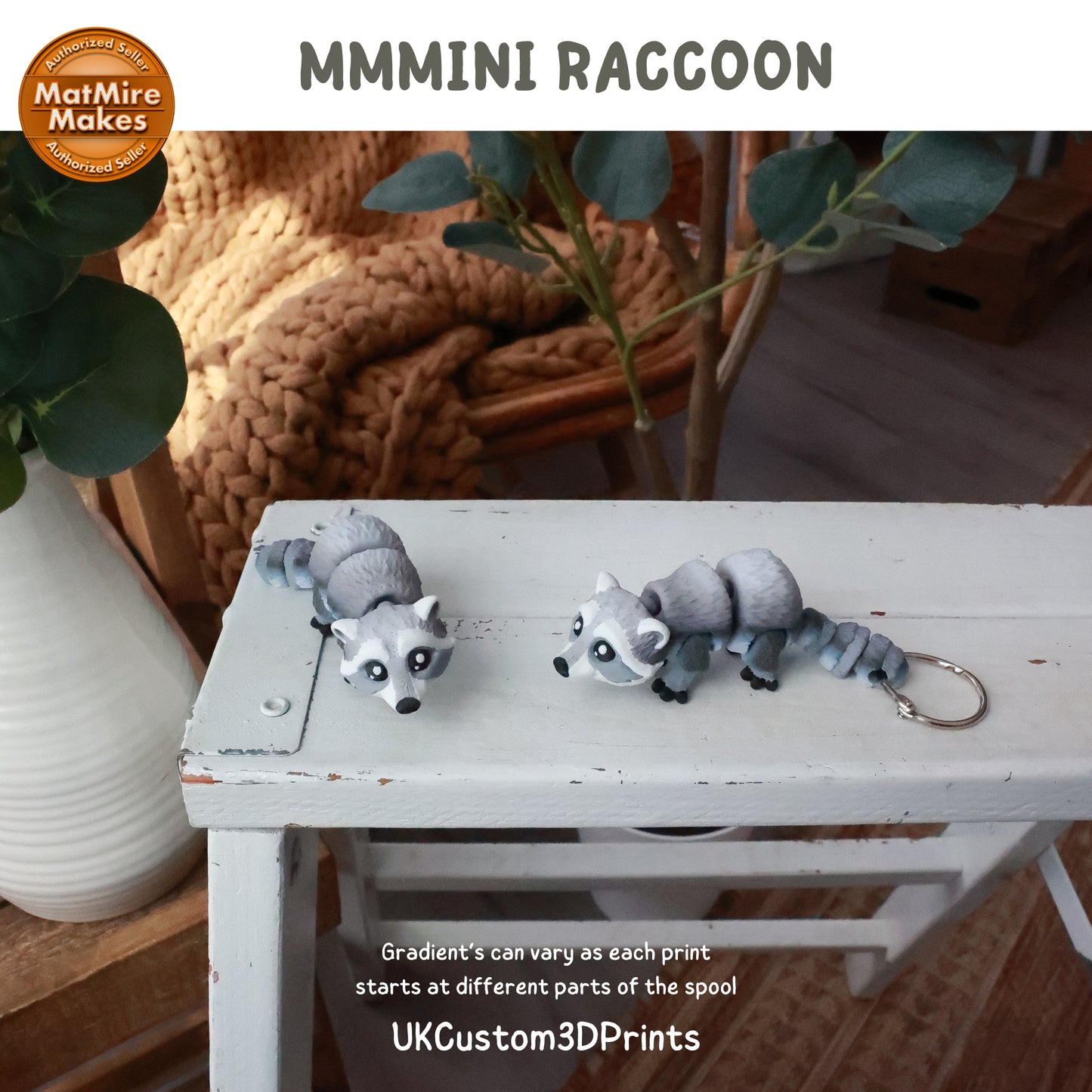 MMMini Raccoon Fidget - Optional Keychain