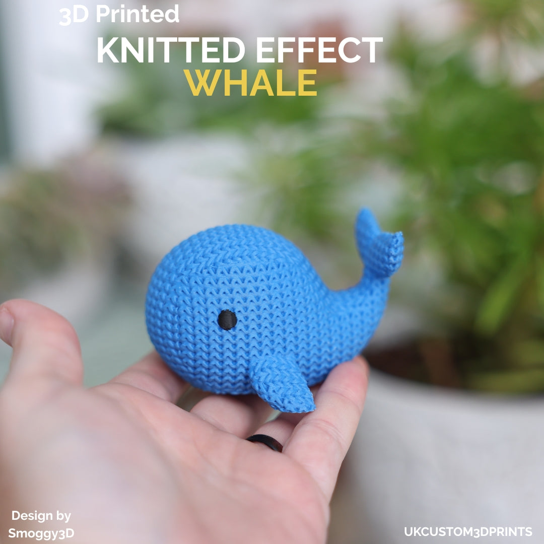 3D Printed Whale - Knitted Effect