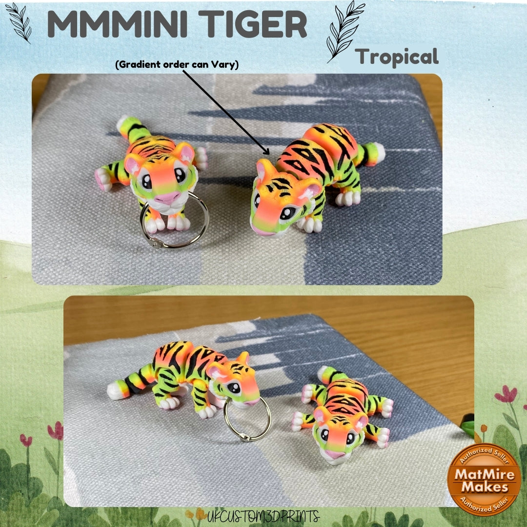 MMMini Tiger Fidget - Optional Keychain