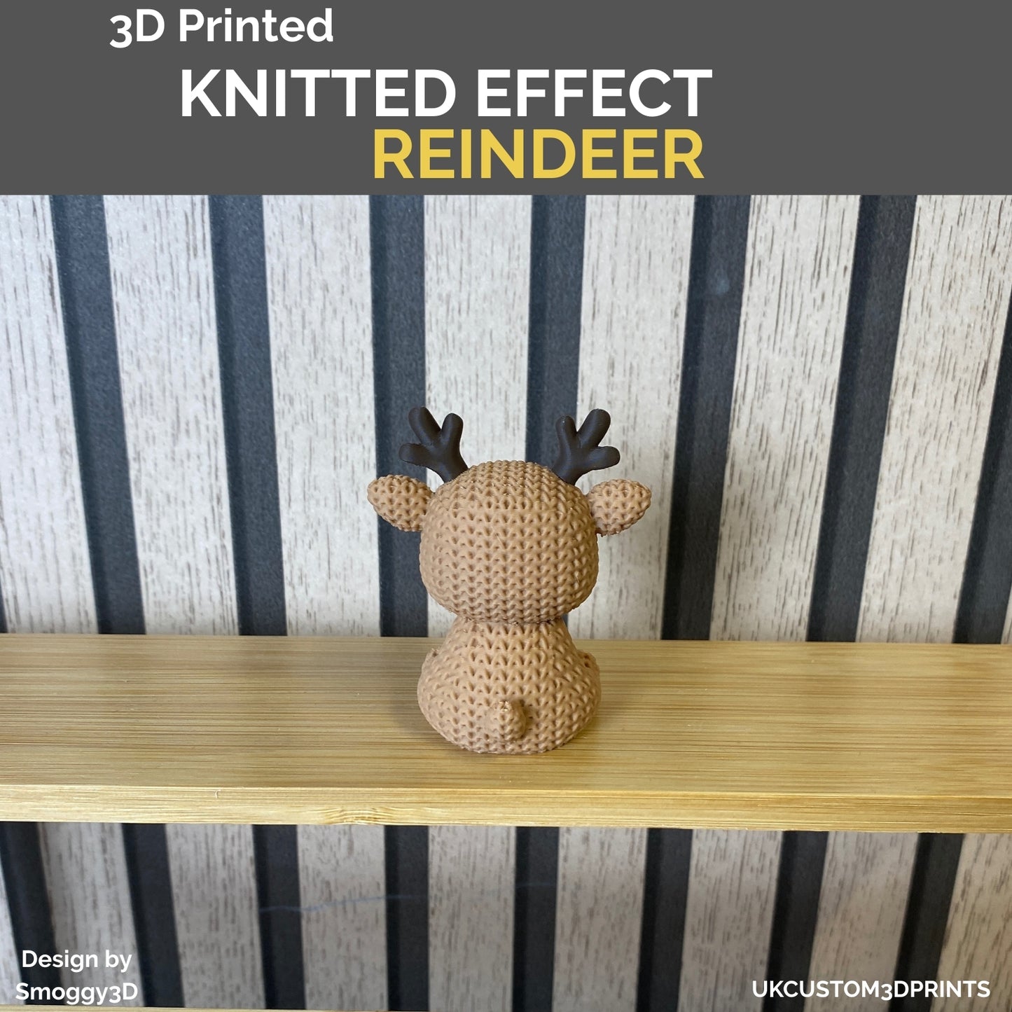 3D Printed Reindeer - Knitted Effect