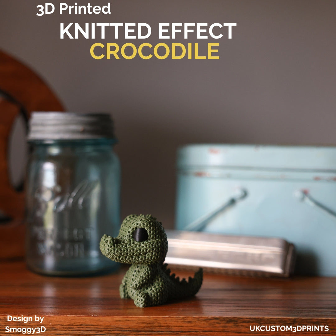 3D Printed Crocodile - Knitted Effect