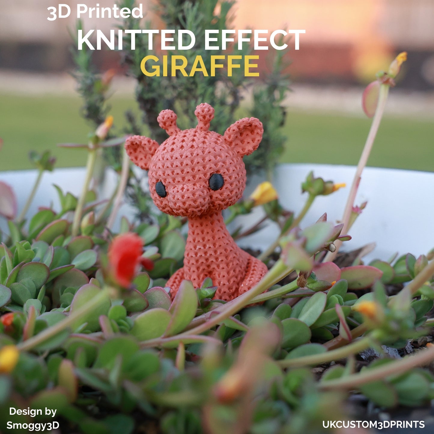 3D Printed Giraffe - Knitted Effect