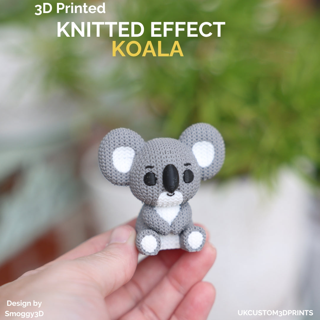 3D Printed Koala - Knitted Effect