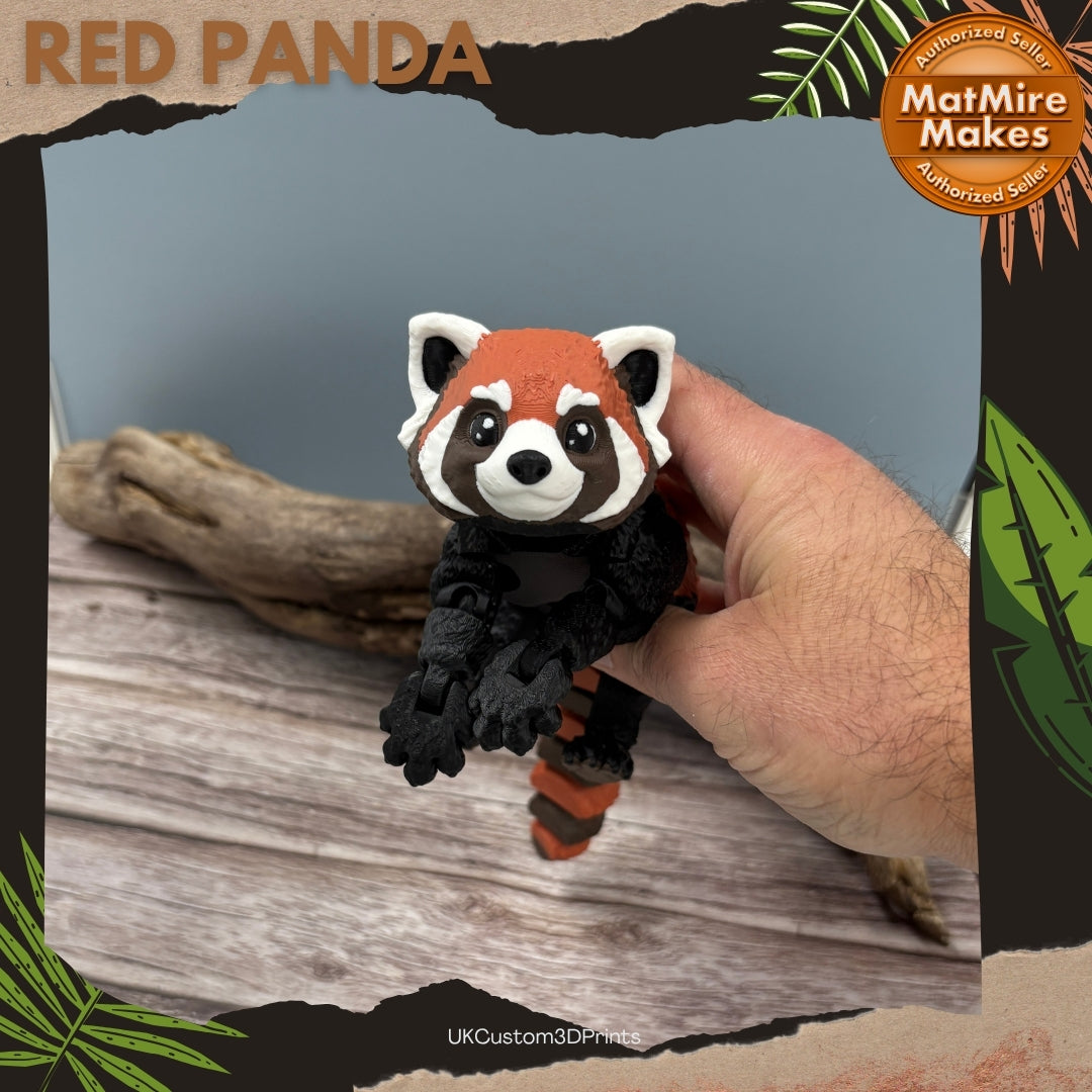 3D Printed Articulated Red Panda