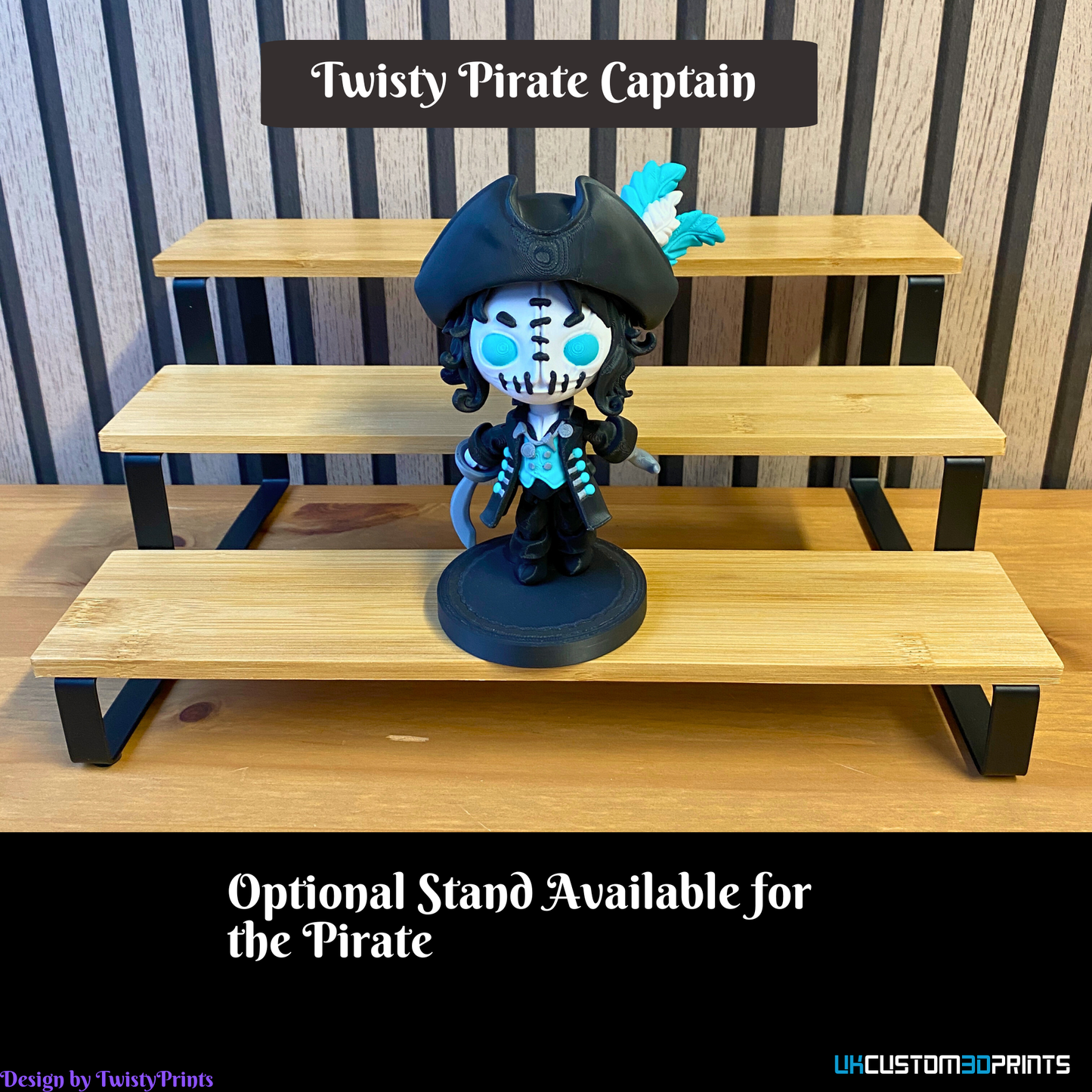 3D Printed - Twisty Pirate Captain