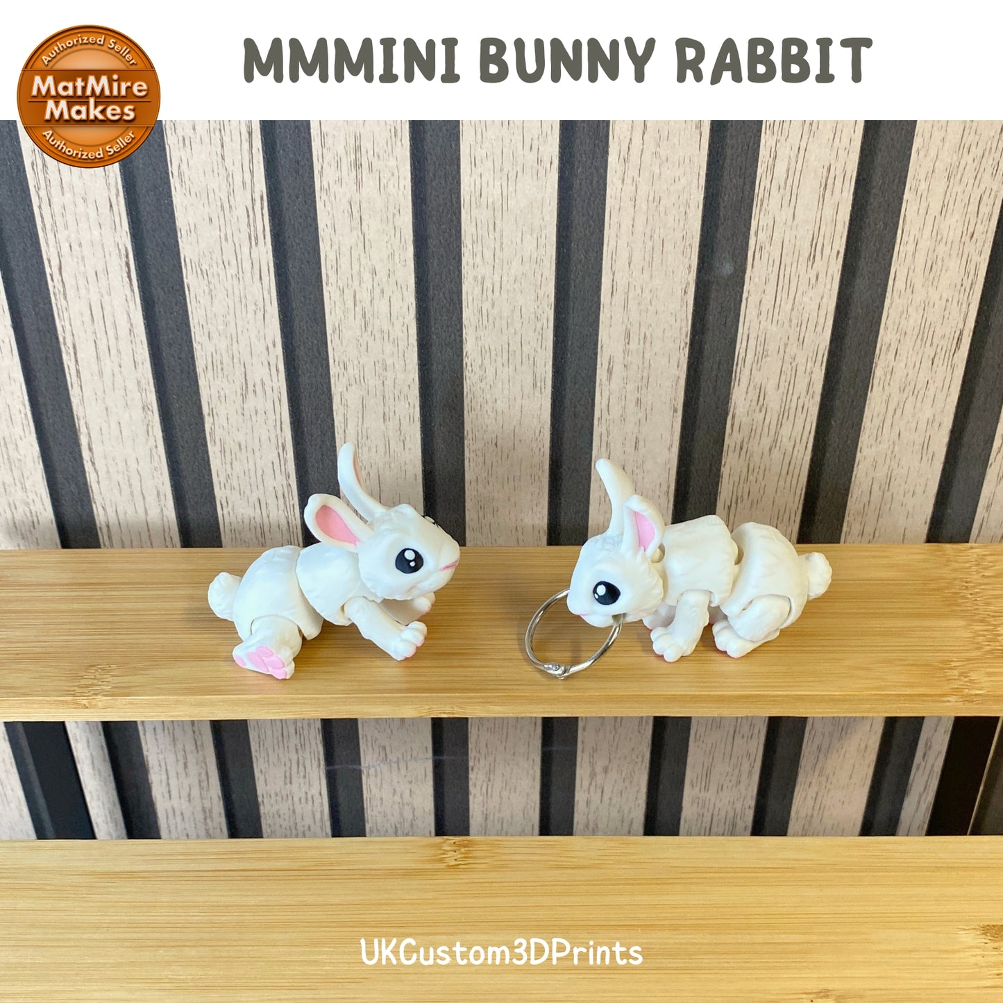 MMMini Bunny Rabbit Fidget - Optional Keychain