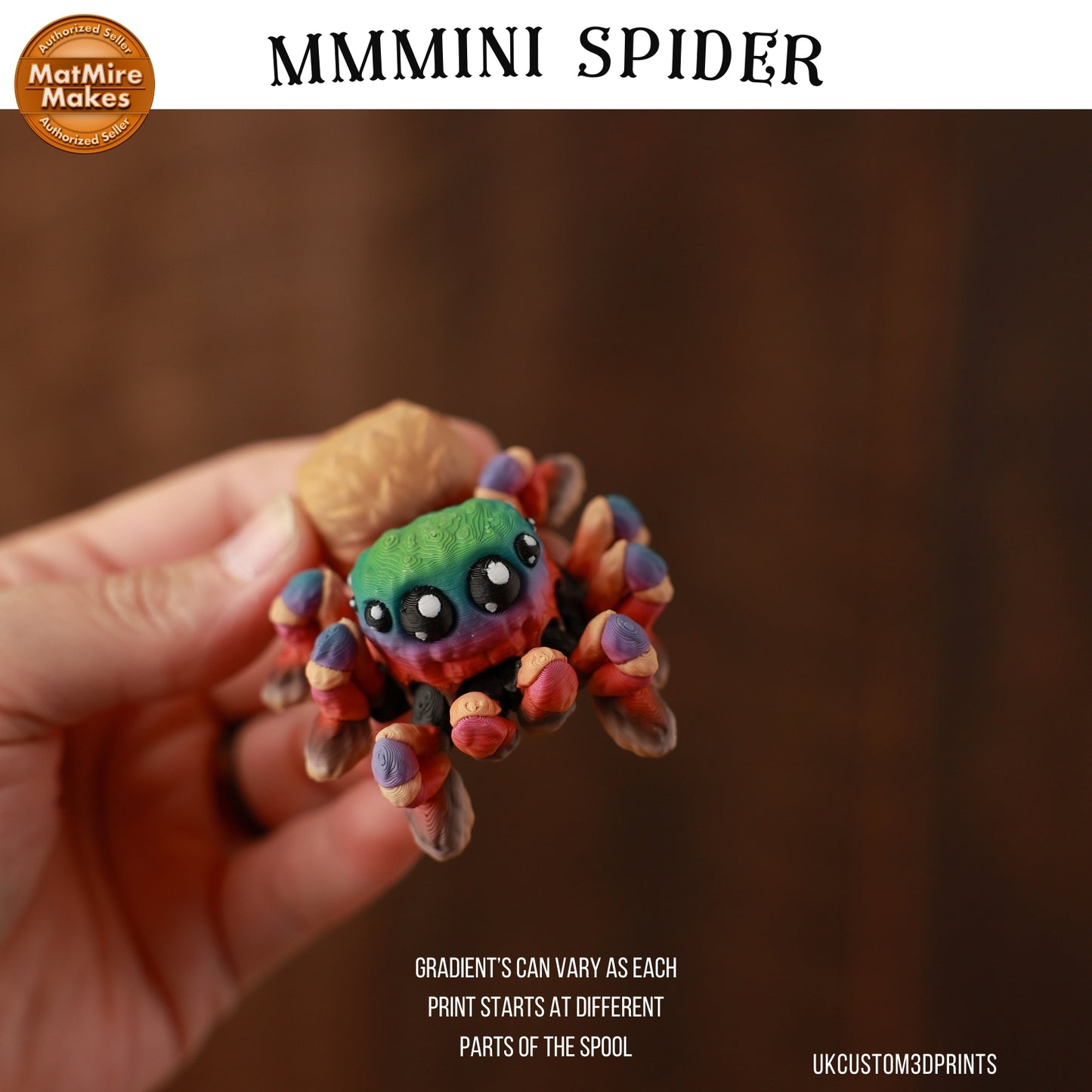 MMMini Spider Fidget - Optional Keychain