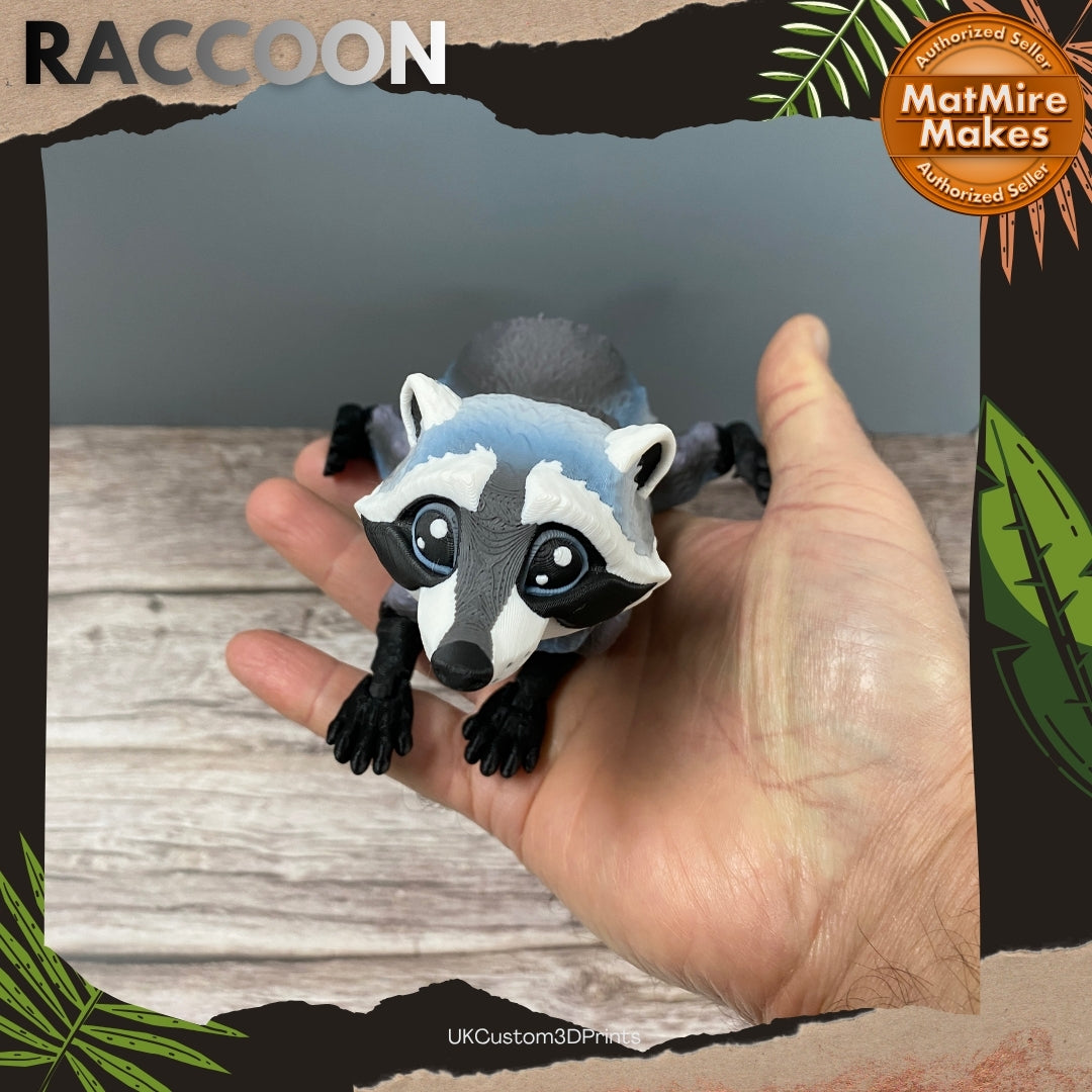 3D Printed Articulated Raccoon