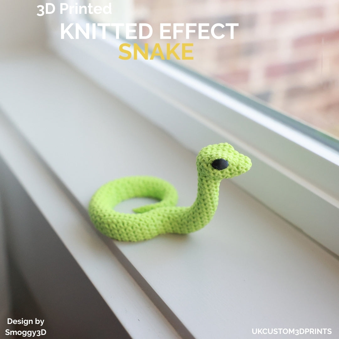 3D Printed Snake - Knitted Effect