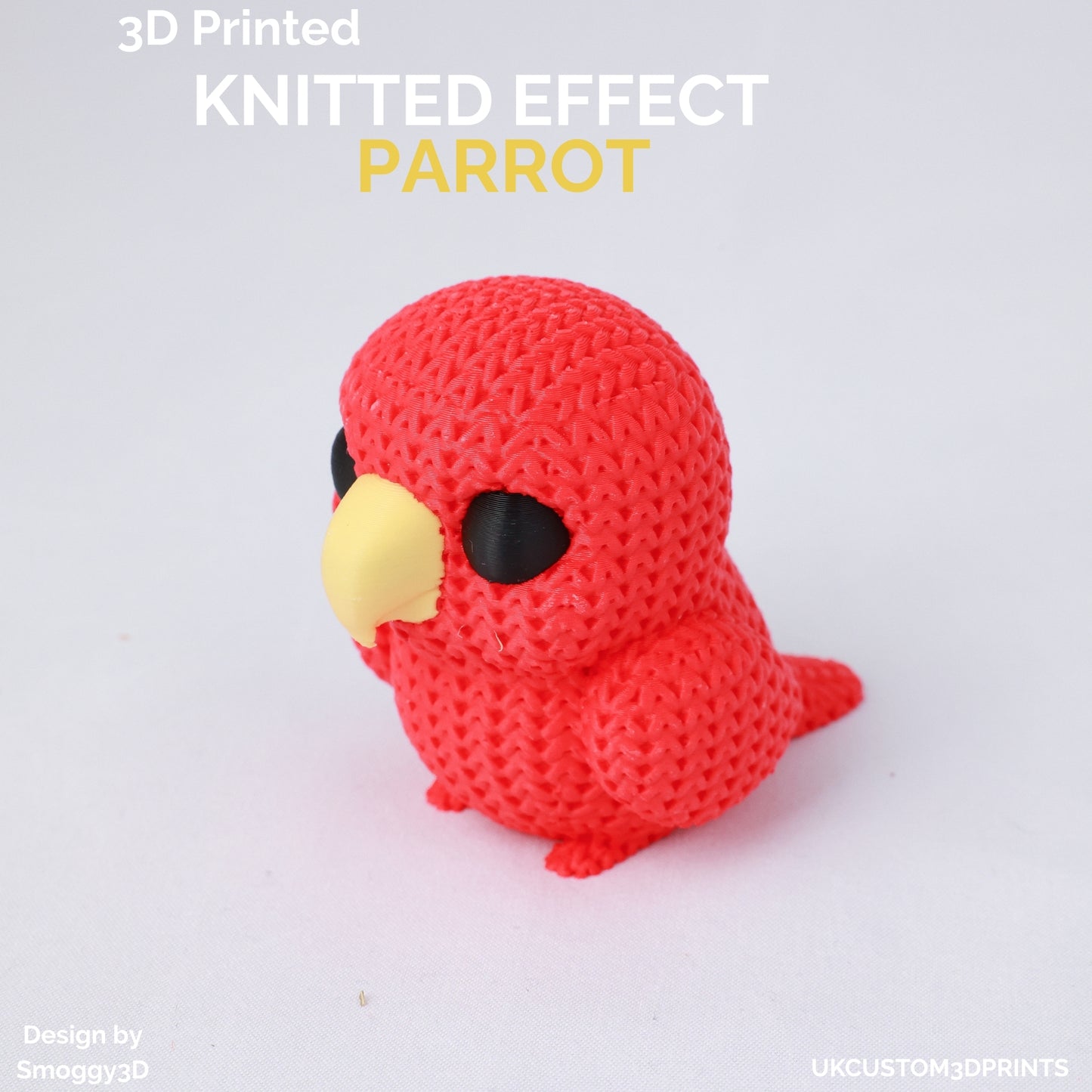 3D Printed Parrot - Knitted Effect