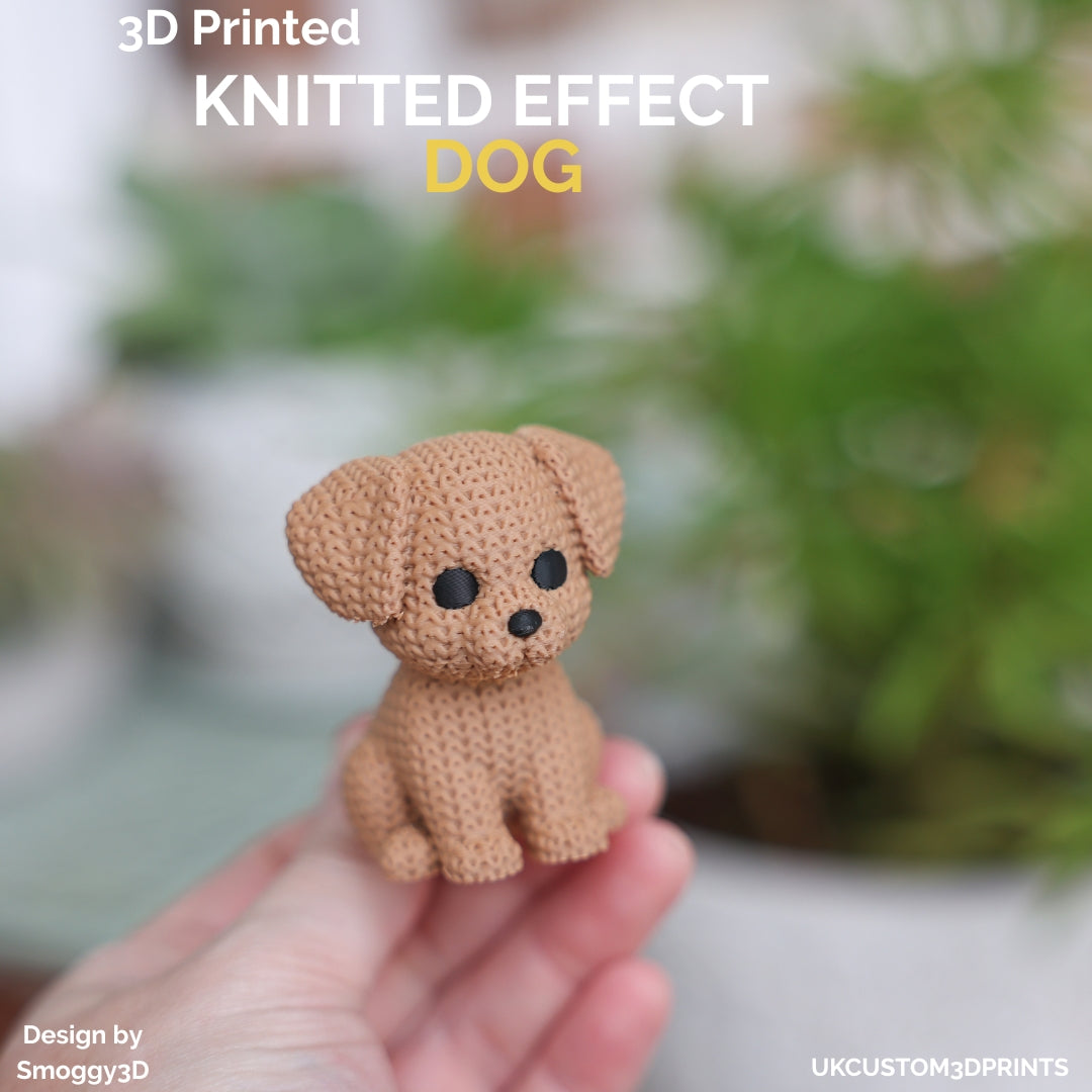 3D Printed Dog - Knitted Effect