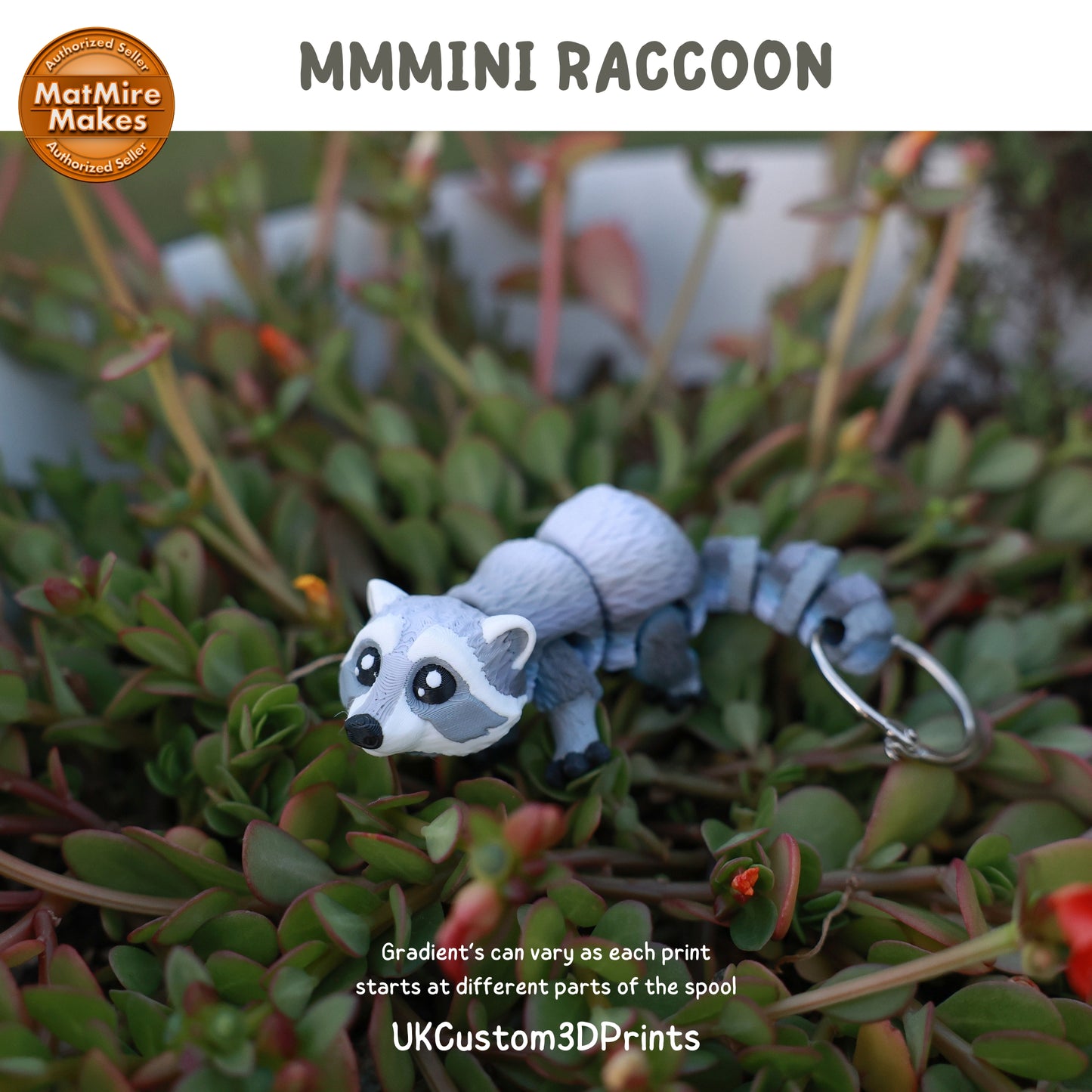 MMMini Raccoon Fidget - Optional Keychain