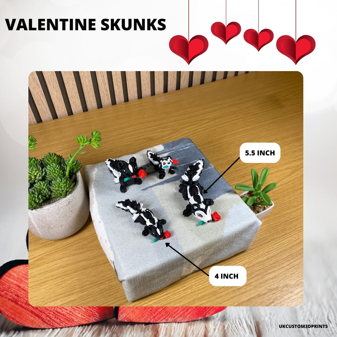3D Printed Valentines Skunk - Fidget