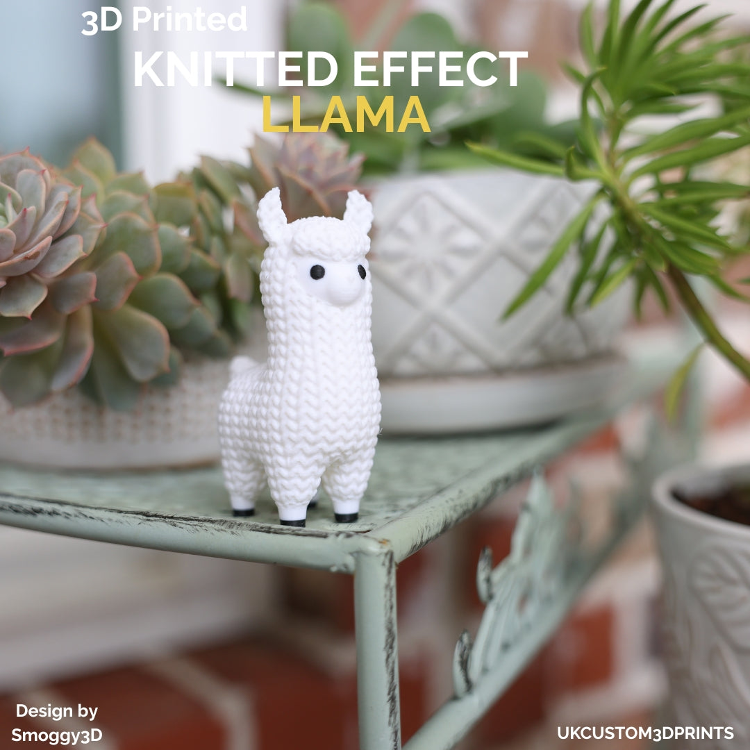 3D Printed Llama - Knitted Effect