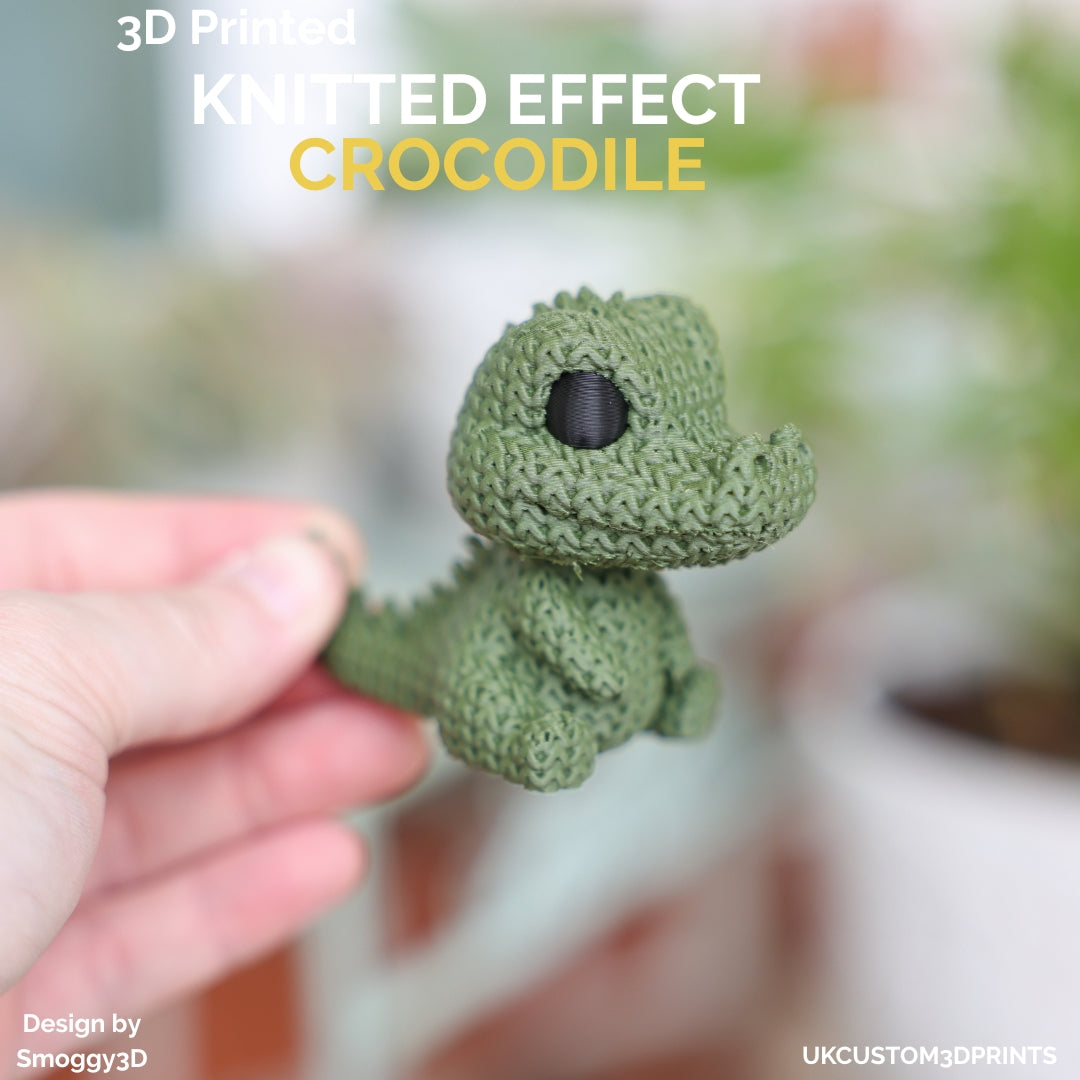3D Printed Crocodile - Knitted Effect