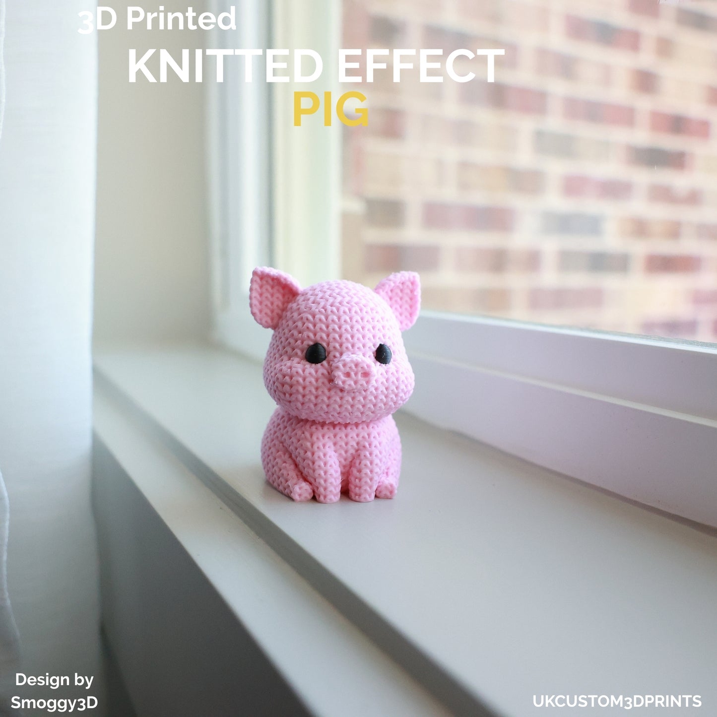 3D Printed Pig - Knitted Effect