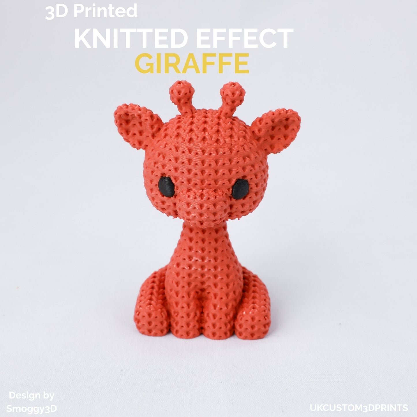 3D Printed Giraffe - Knitted Effect