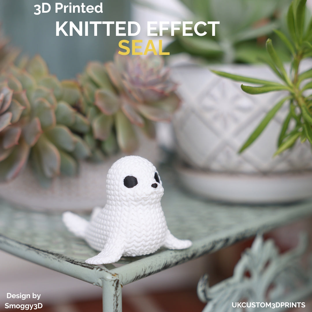 3D Printed Seal - Knitted Effect