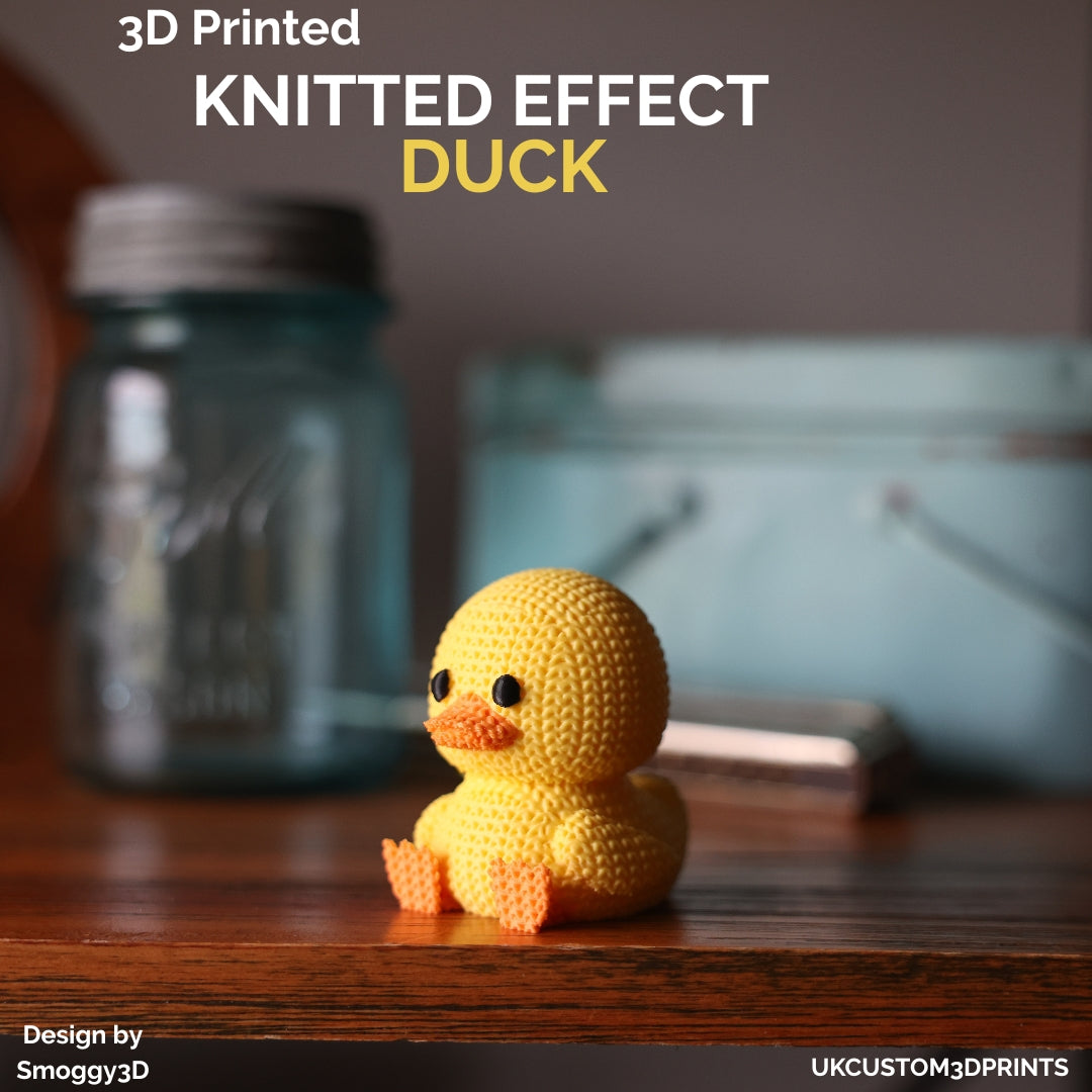 3D Printed Duck - Knitted Effect