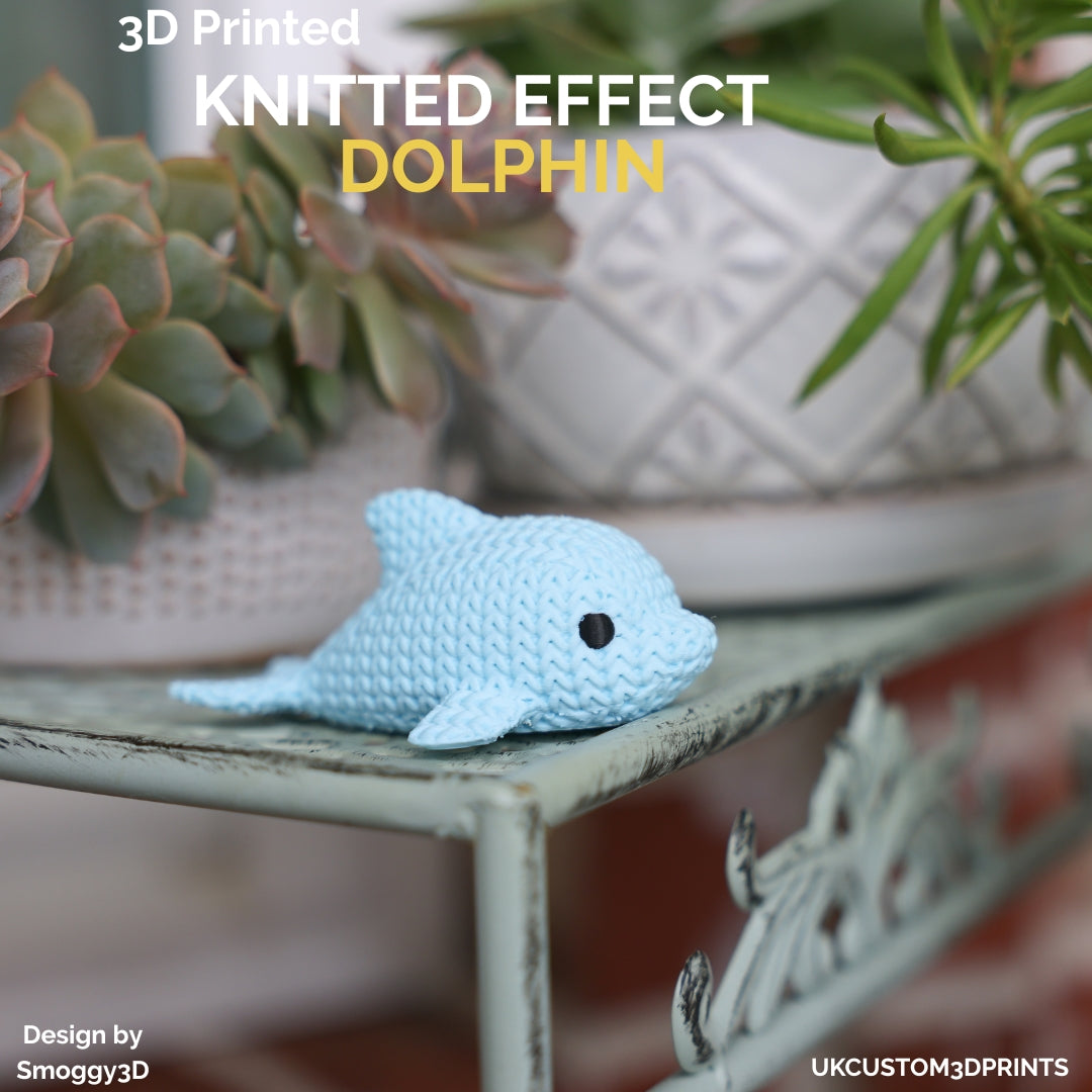 3D Printed Dolphin - Knitted Effect