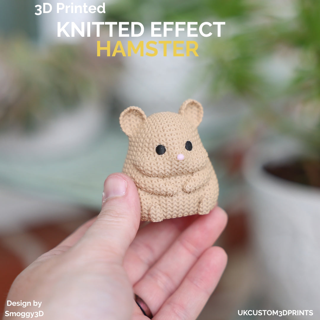 3D Printed Hamster - Knitted Effect