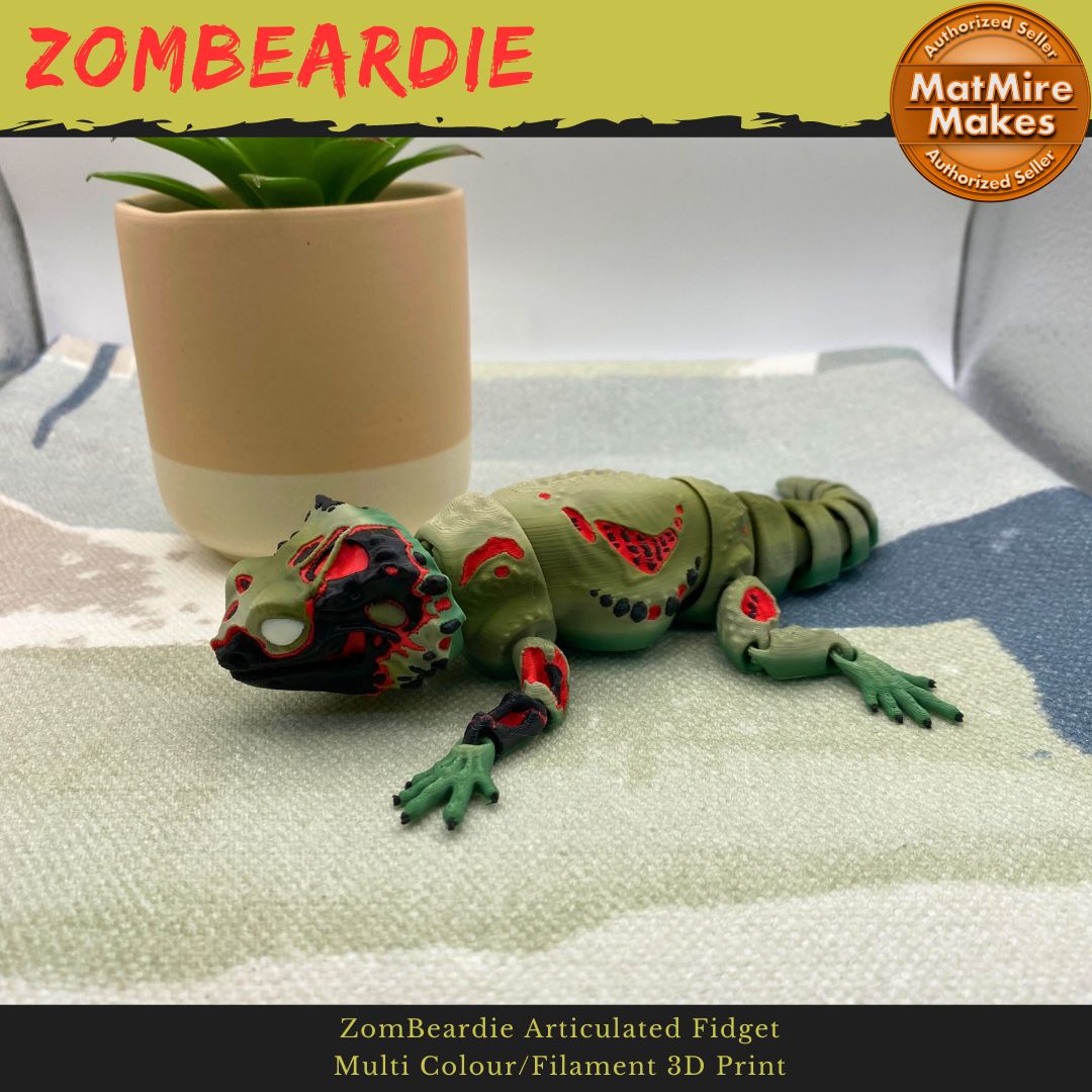 ZomBeardie Articulated Bearded Dragon