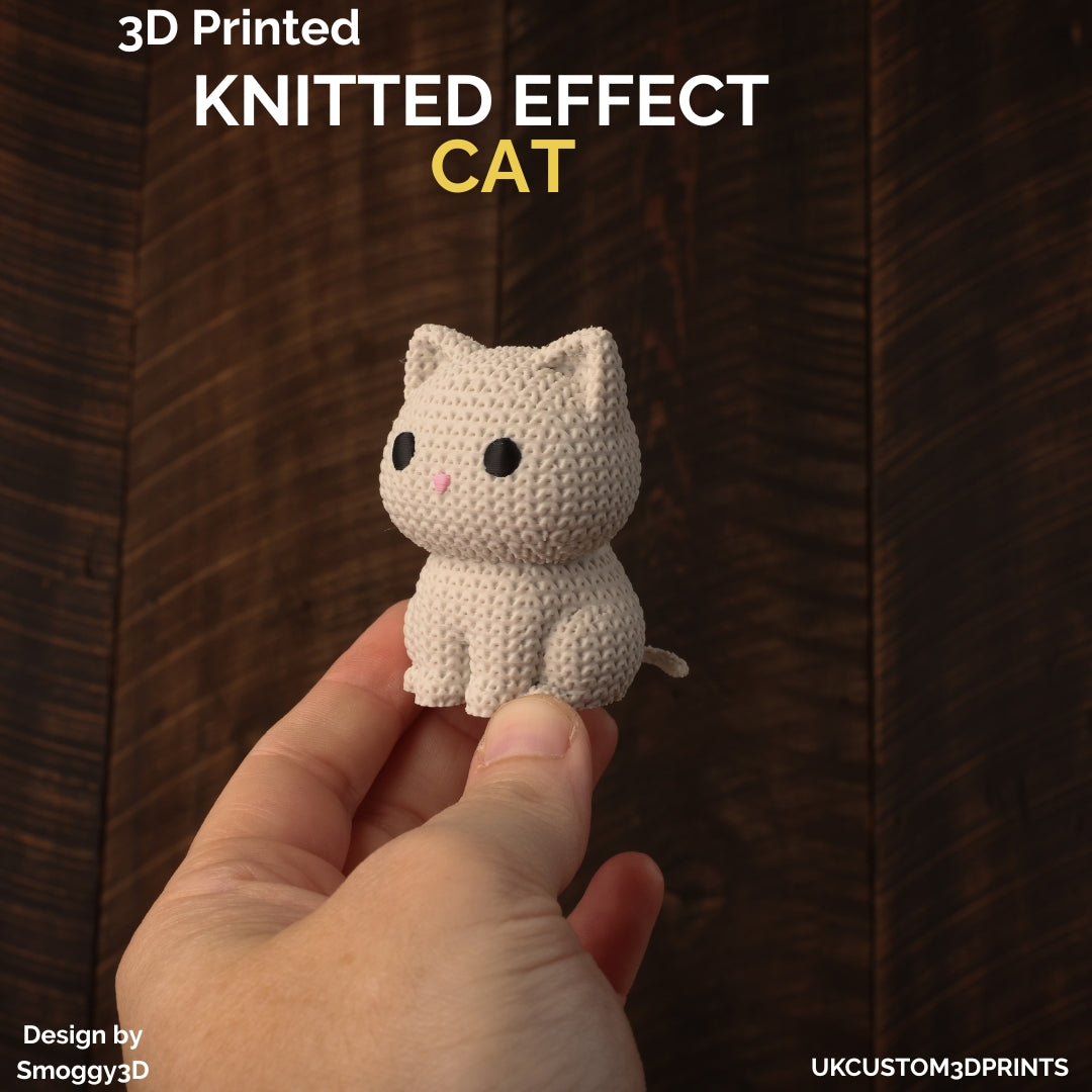 3D Printed Cat - Knitted Effect