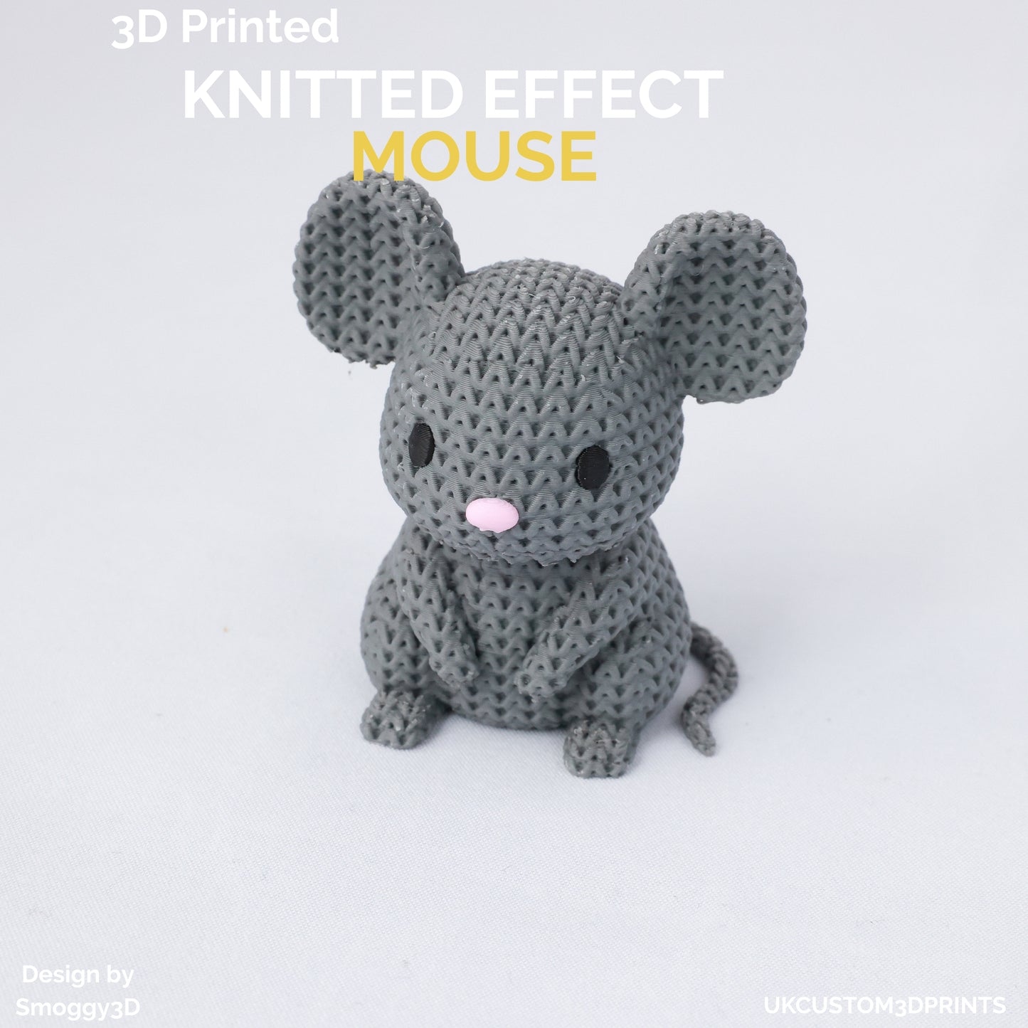 3D Printed Mouse - Knitted Effect
