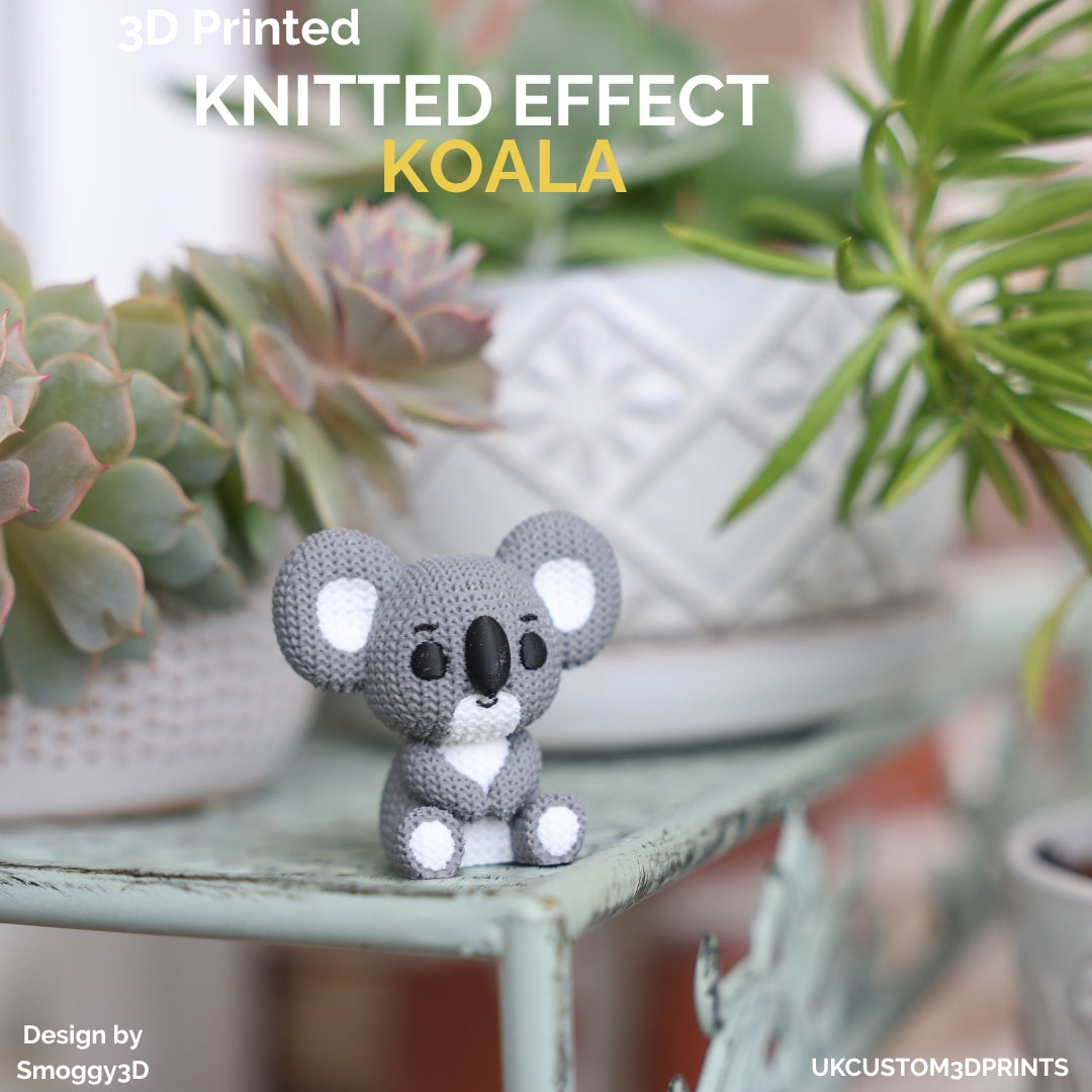 3D Printed Koala - Knitted Effect