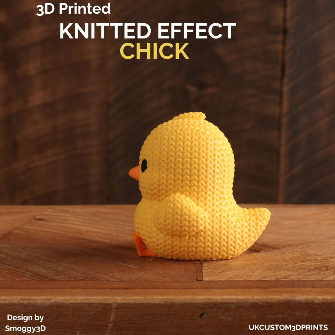 3D Printed Chick - Knitted Effect