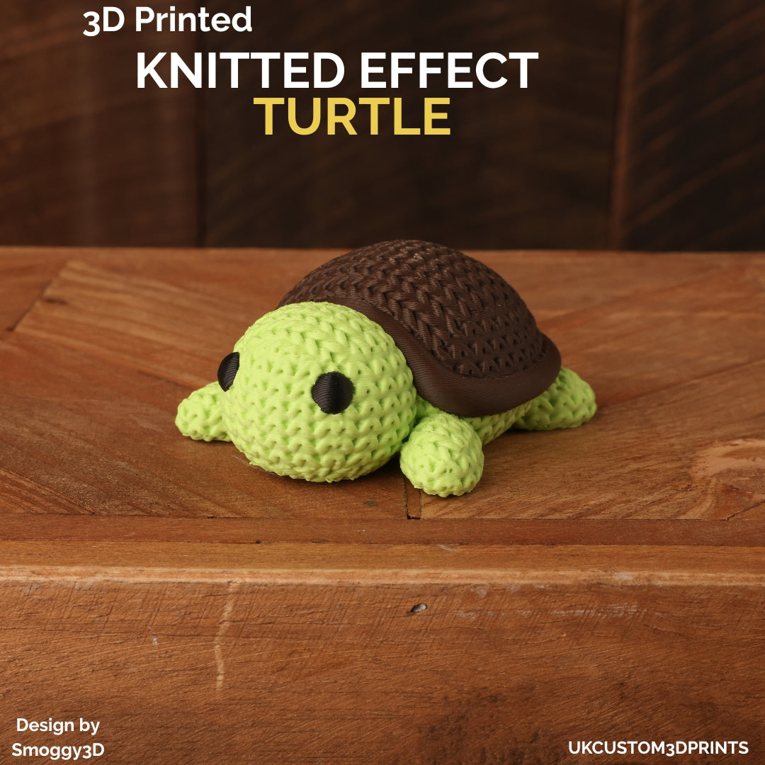 3D Printed Turtle - Knitted Effect